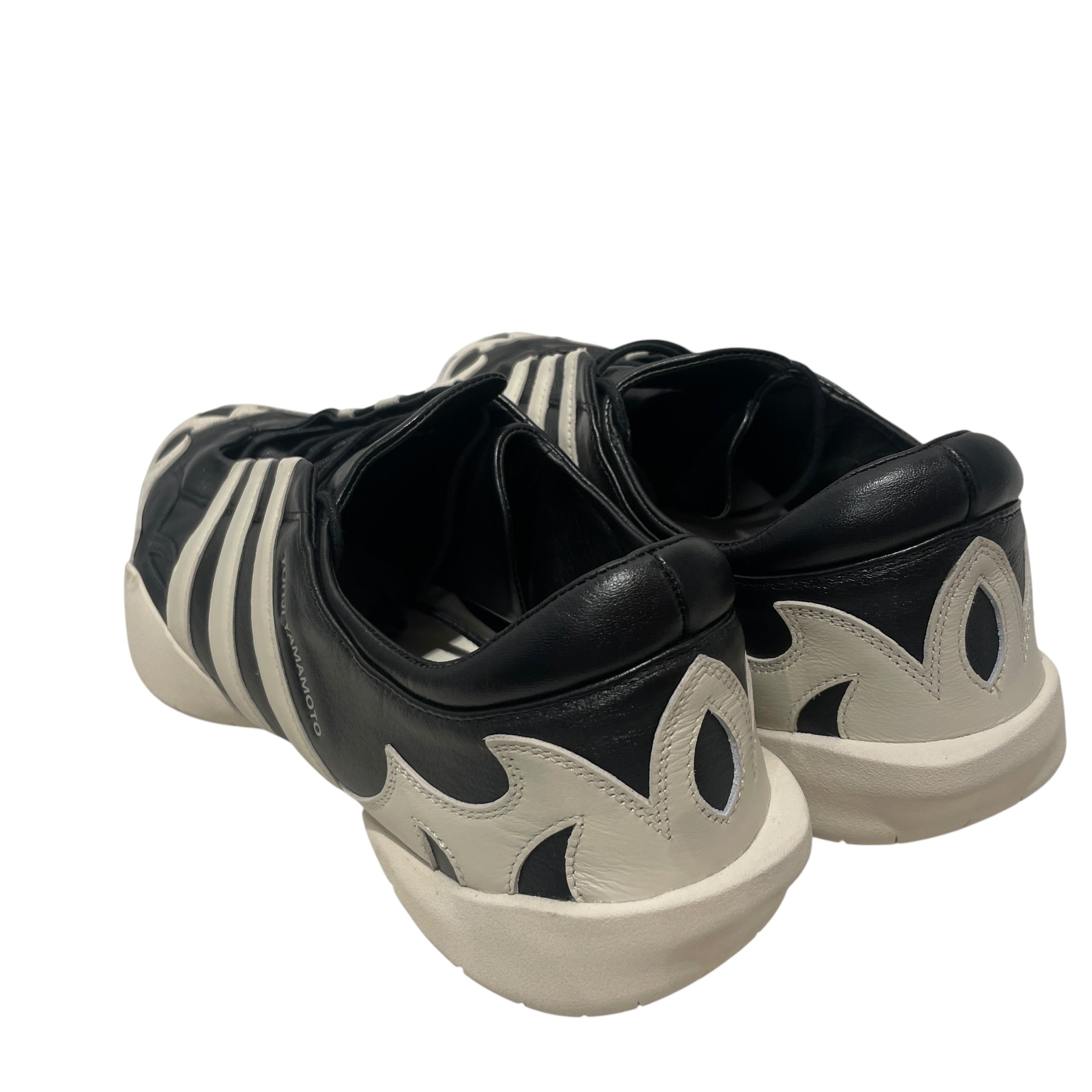 adidas/YOHJI YAMAMOTO/Low-Sneakers/US 12.5/Leather/BLK/Y3 Regu view 2