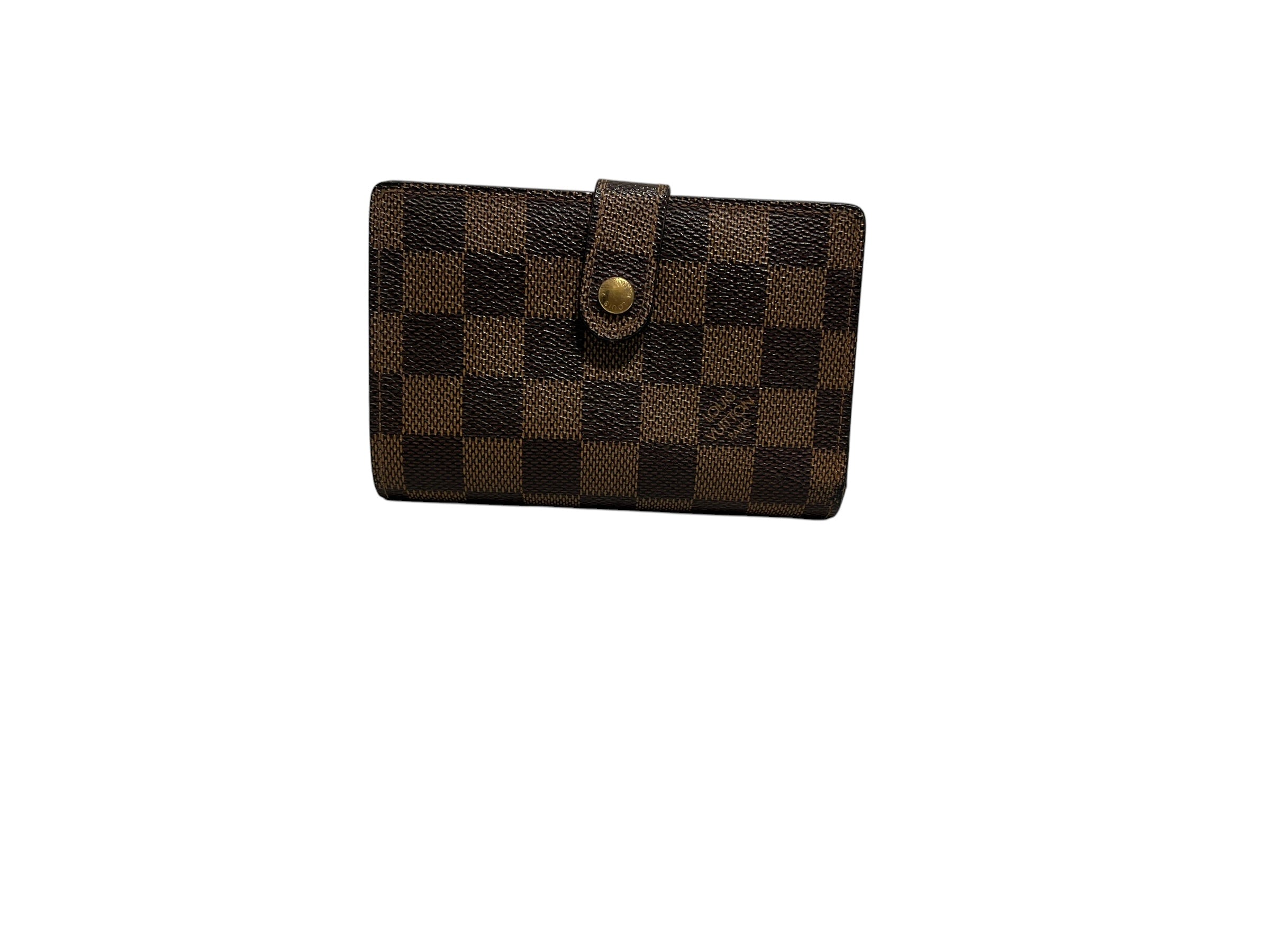 LOUIS VUITTON/Wallet/Gingham Check/Leather/BRW/L's/ view 1