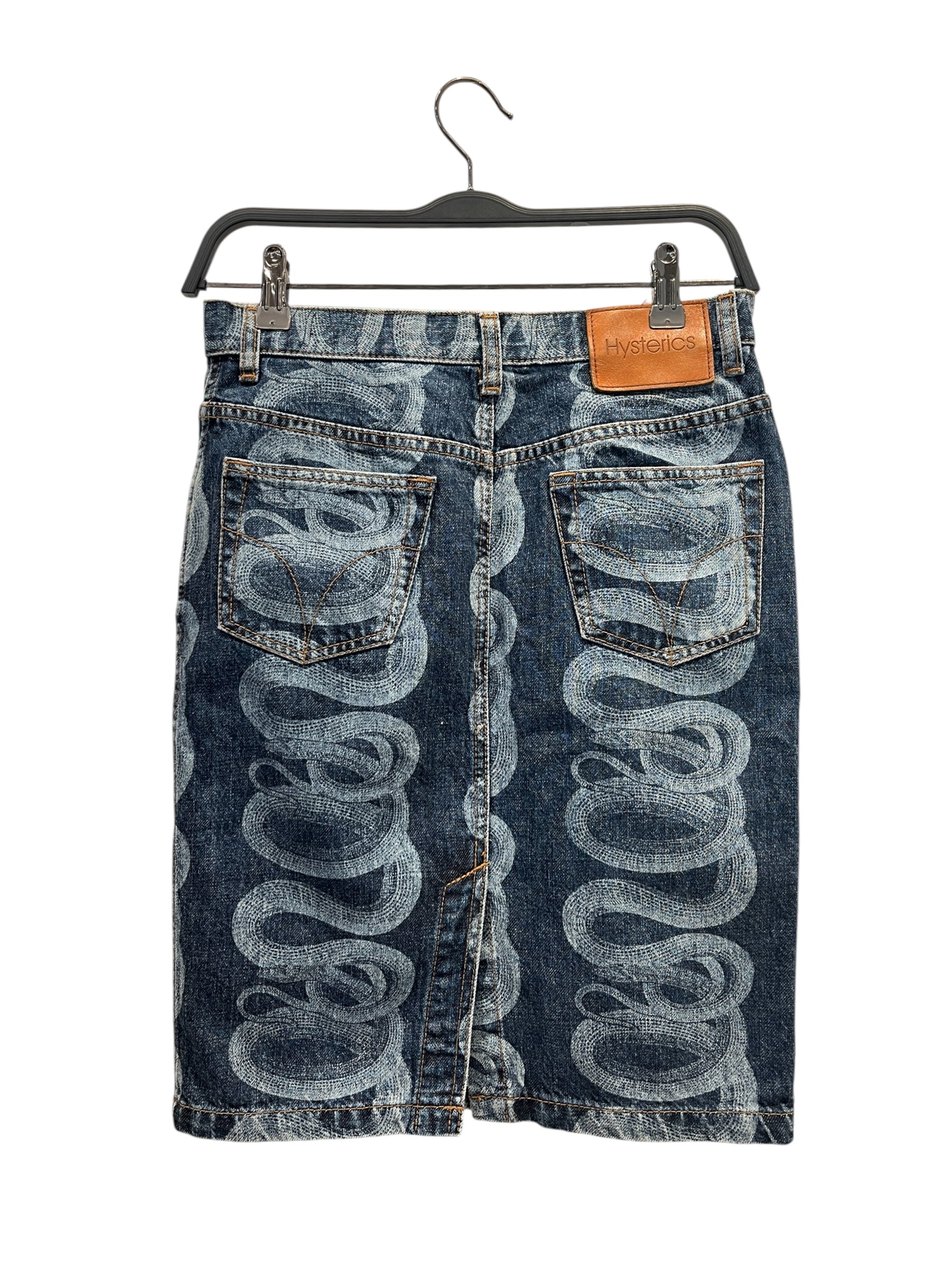 HYSTERIC GLAMOUR/Skirt/S/Graphic/Denim/IDG/SNAKESPRINT view 2