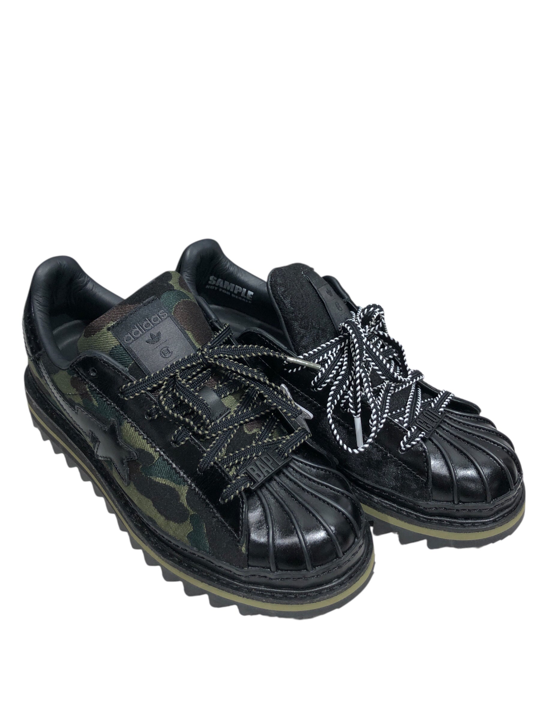 CLOT/adidas/A BATHING APE/Low-Sneakers/US 6.5/Camouflage/BLK/FRIENDS AND FAMILY CAMO view 1