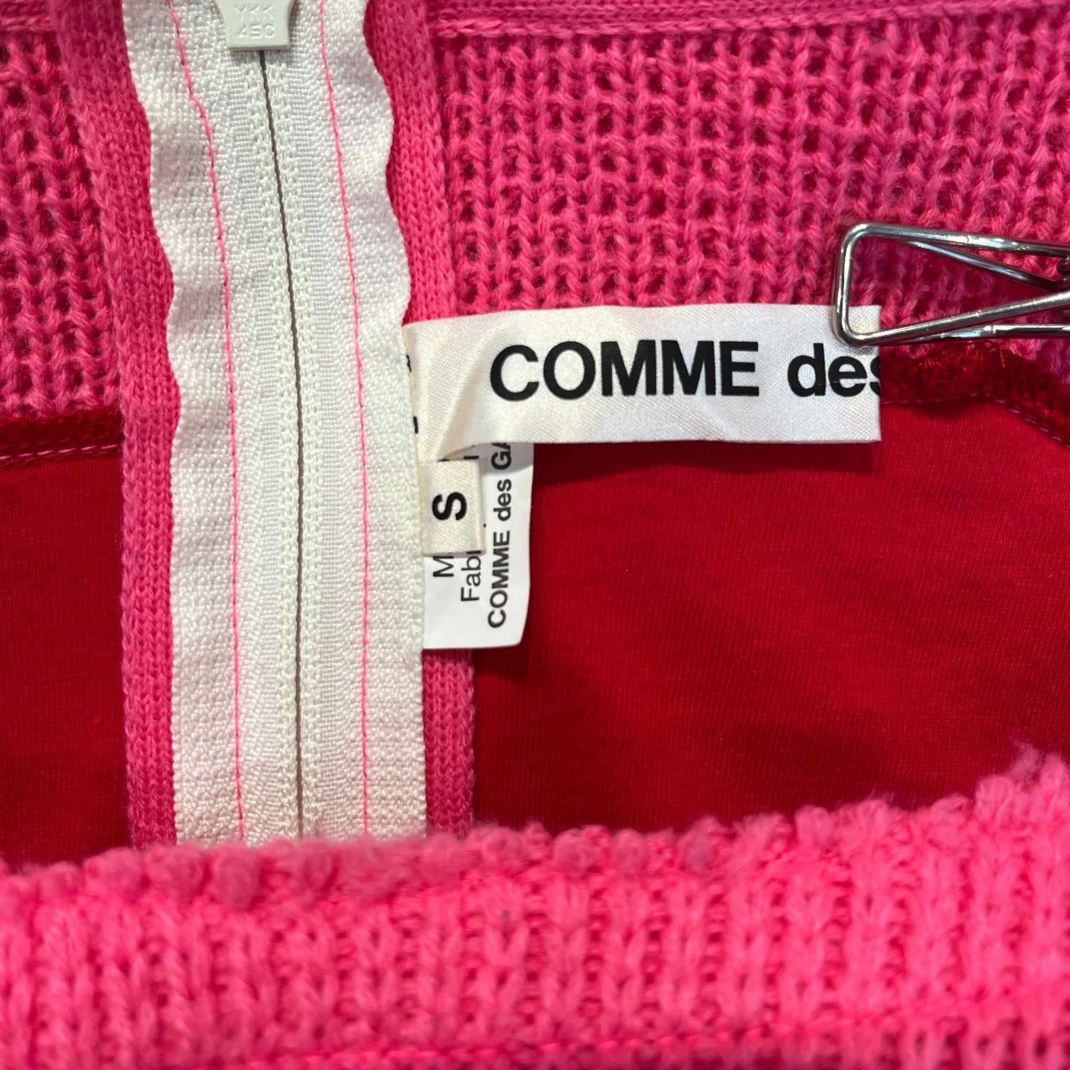 COMME des GARCONS/Sweater/S/Wool/PNK/Pullover/aw2018 padded cut out sweater view 3