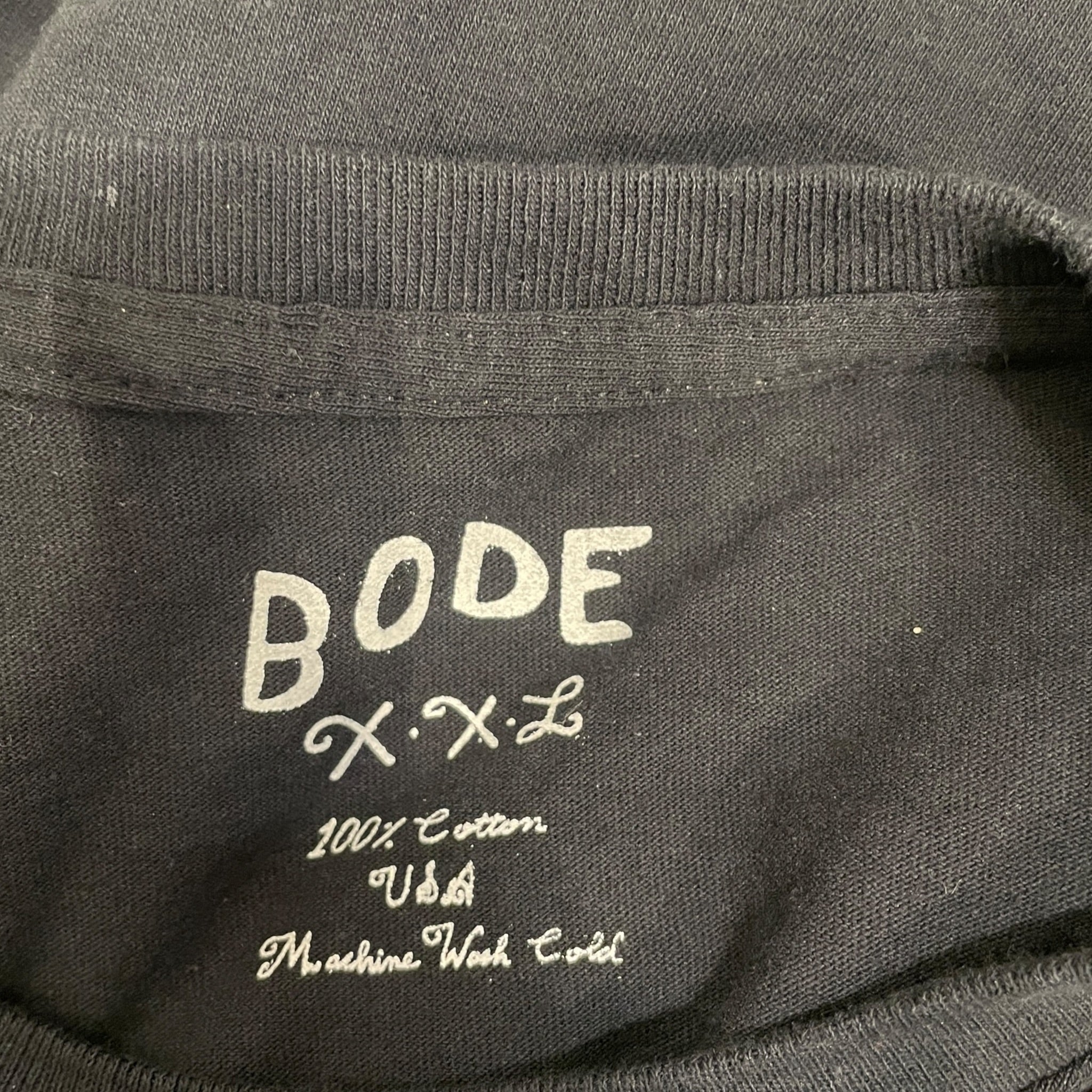 BODE/T-Shirt/XXL/Cotton/BLK/BEADED NECKLINE view 3