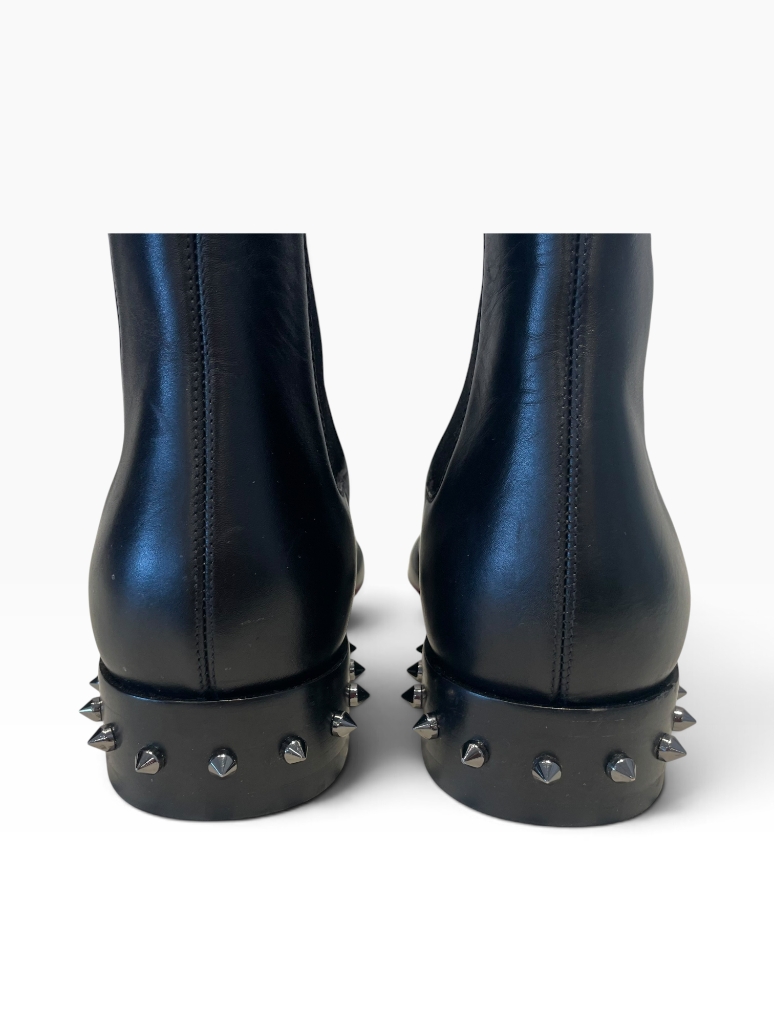 Christian Louboutin/Chelsea Boots/EU 42/Leather/BLK/Calf Leather Spiked Chelsea view 5