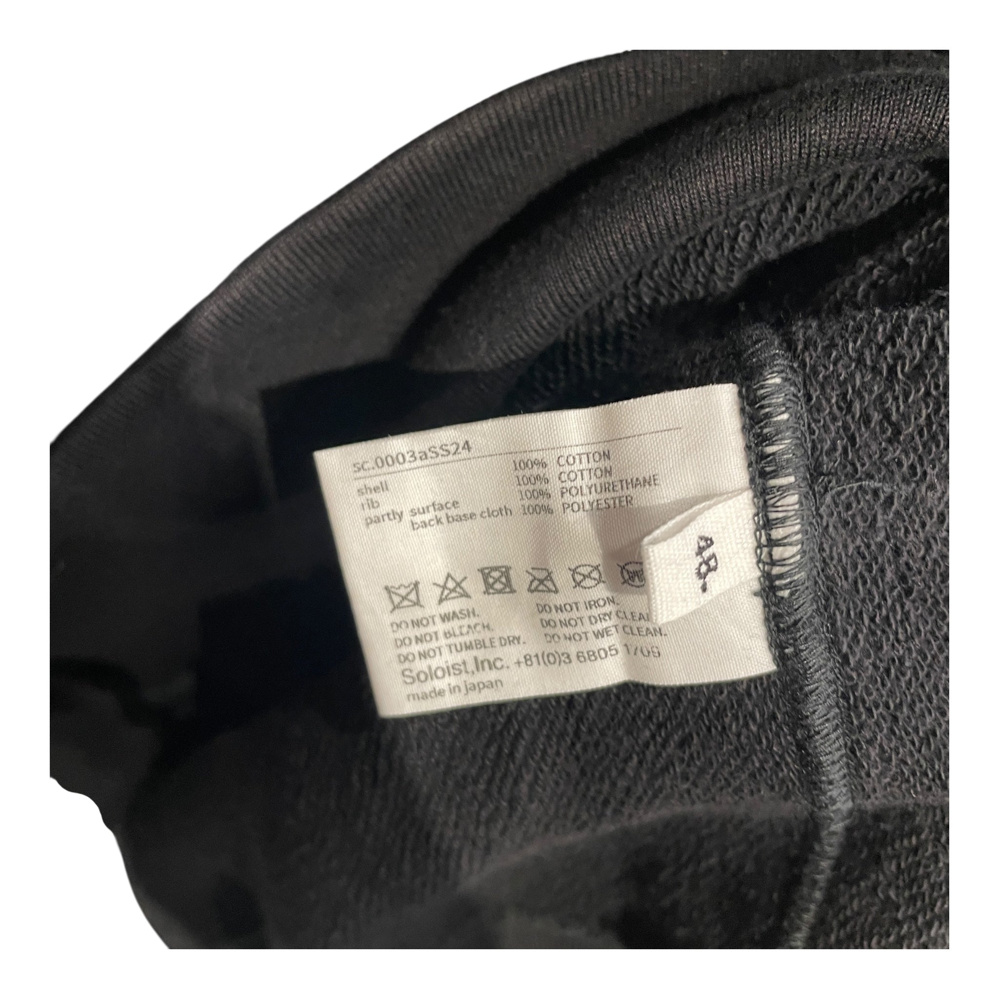 TAKAHIROMIYASHITA TheSoloist./Hoodie/46/Cotton/BLK/BONE APPLIQUE ZIP UP HOODIE view 5