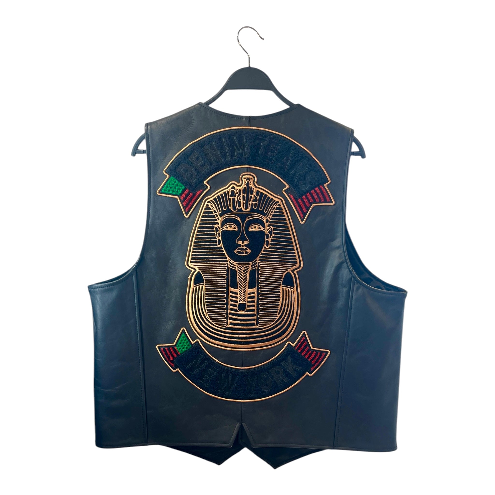 DENIM TEARS/Levi's/Vest/XL/Leather/BLK/TRACY'S KING TUT BACK PATCH view 2
