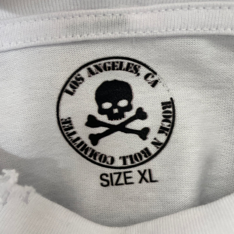 AMIS ET FLEURS/T-Shirt/XL/Cotton/WHT/All Over Print/