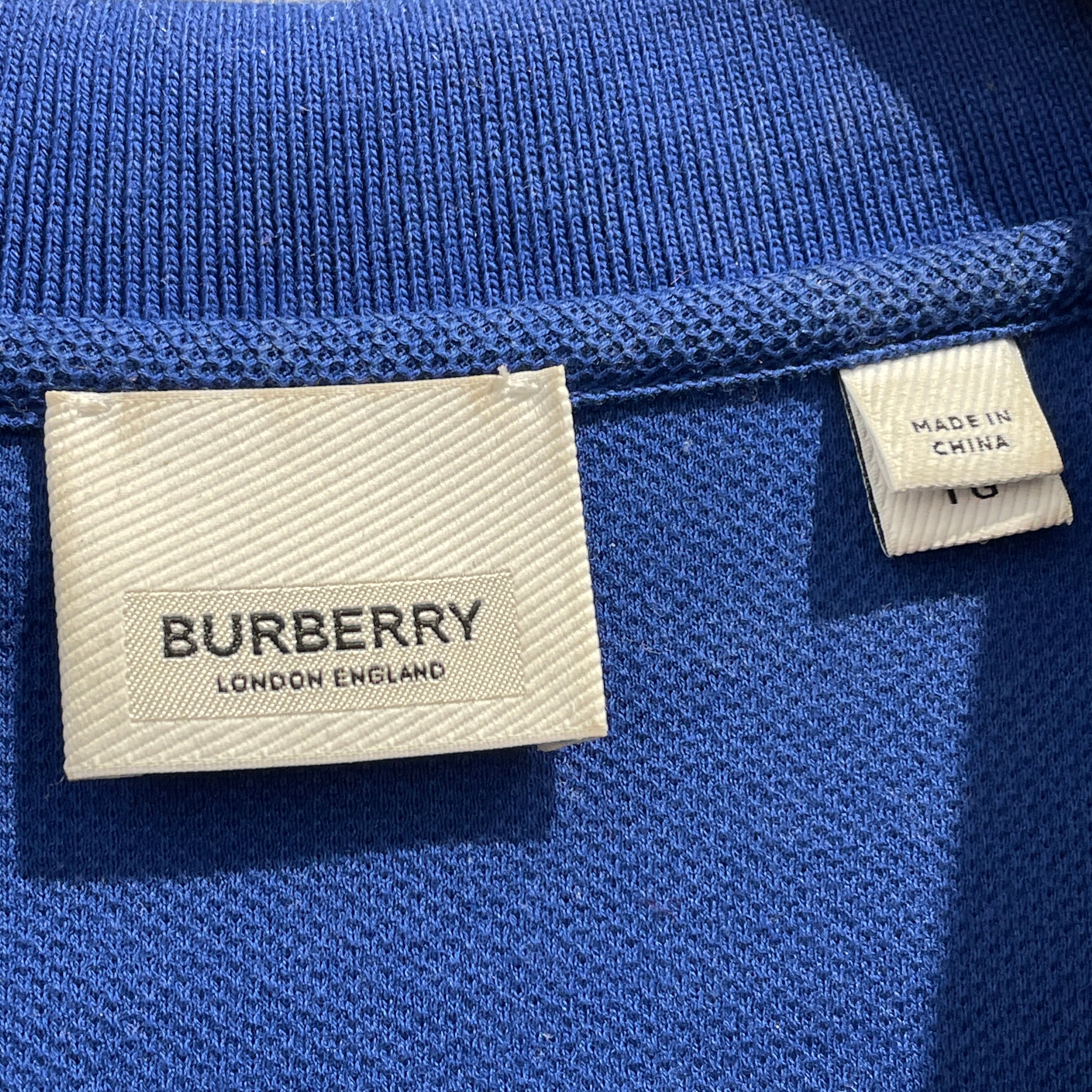 BURBERRY LONDON/Polo Shirt/XL/Cotton/BLU/ view 3