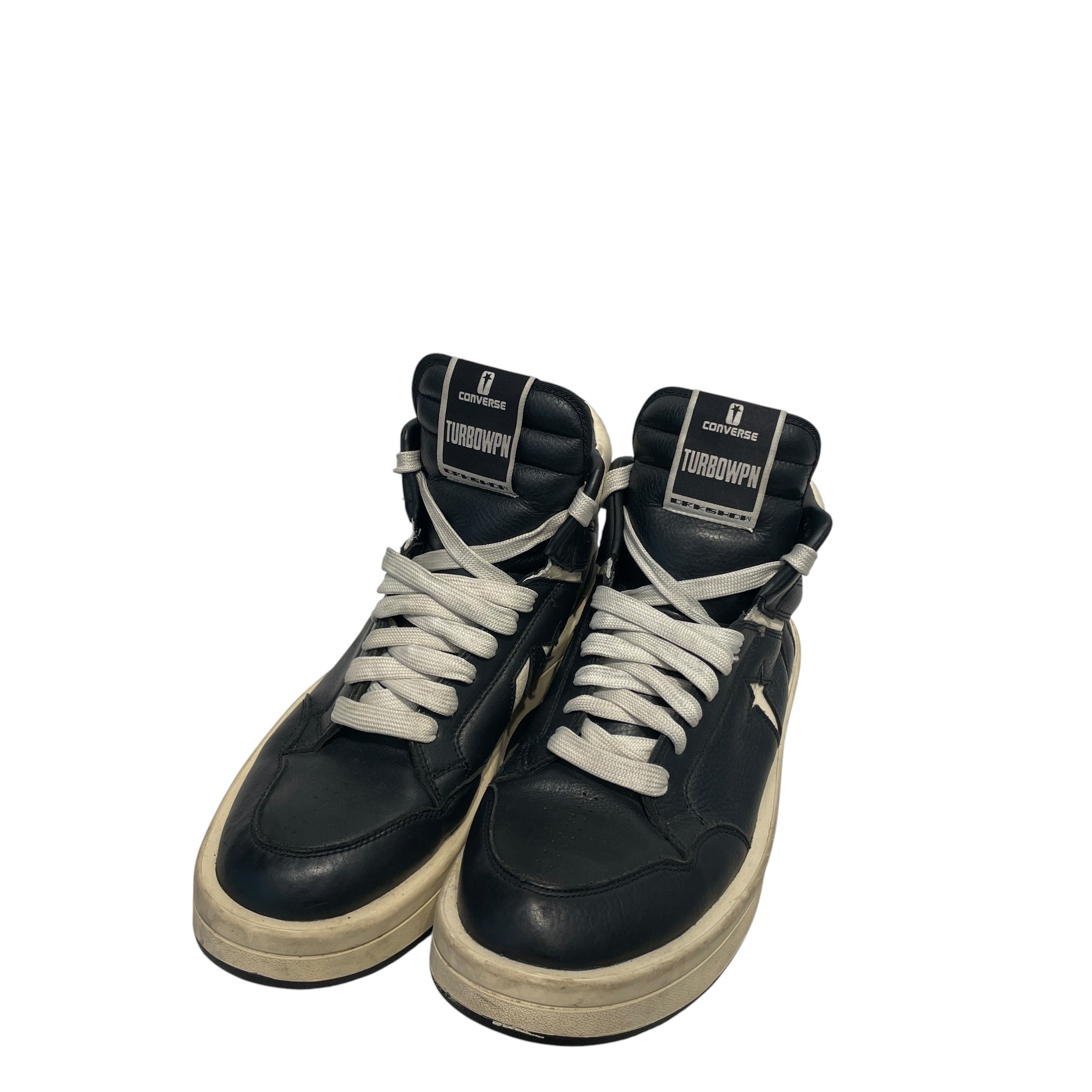 CONVERSE/RICK OWENS DRKSHDW/Hi-Sneakers/US 11/Leather/BLK/TURBOWPN view 2