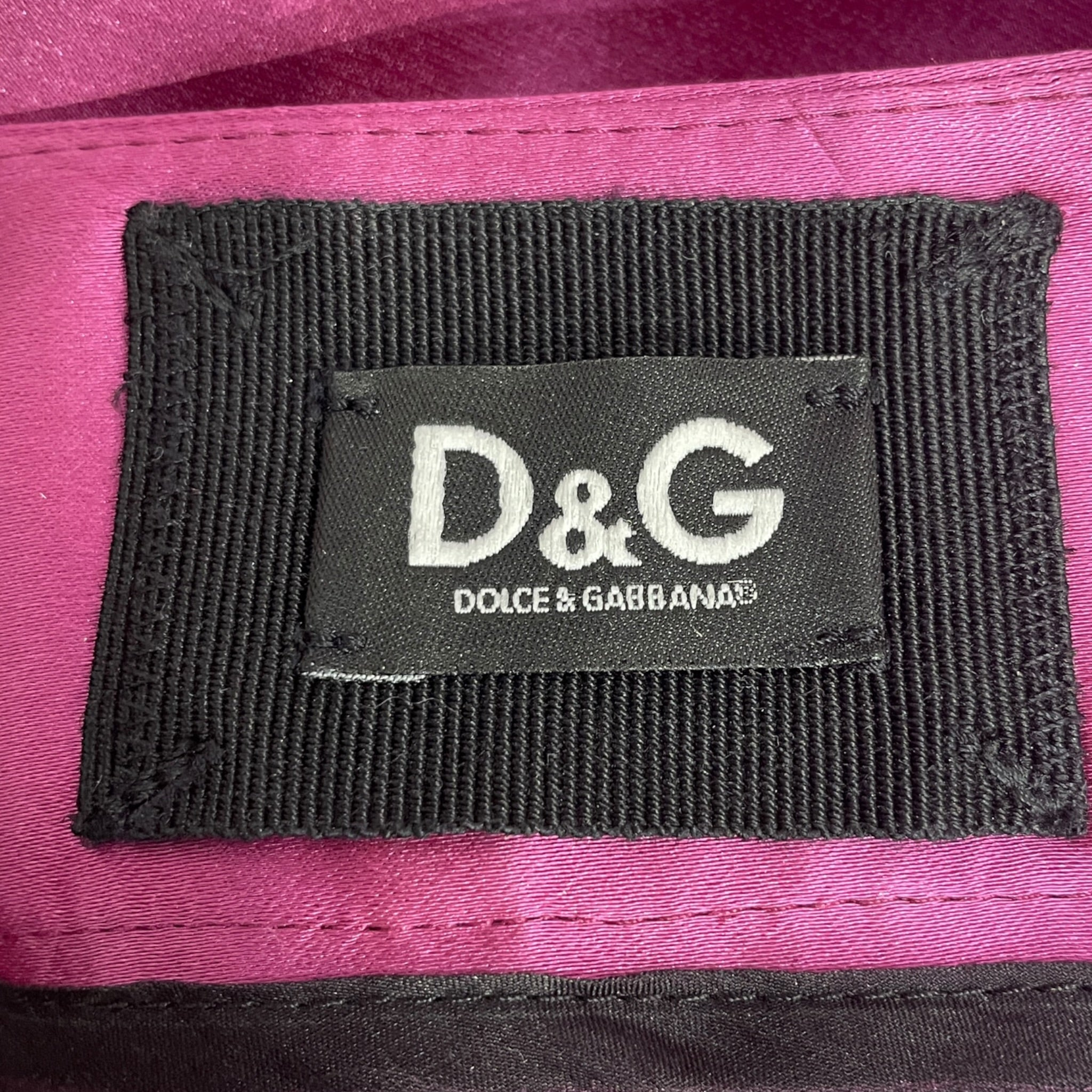 D&G/Long Skirt/42/Polyester/PNK/PLEATED GLOSSY PENCIL SKIRT view 3
