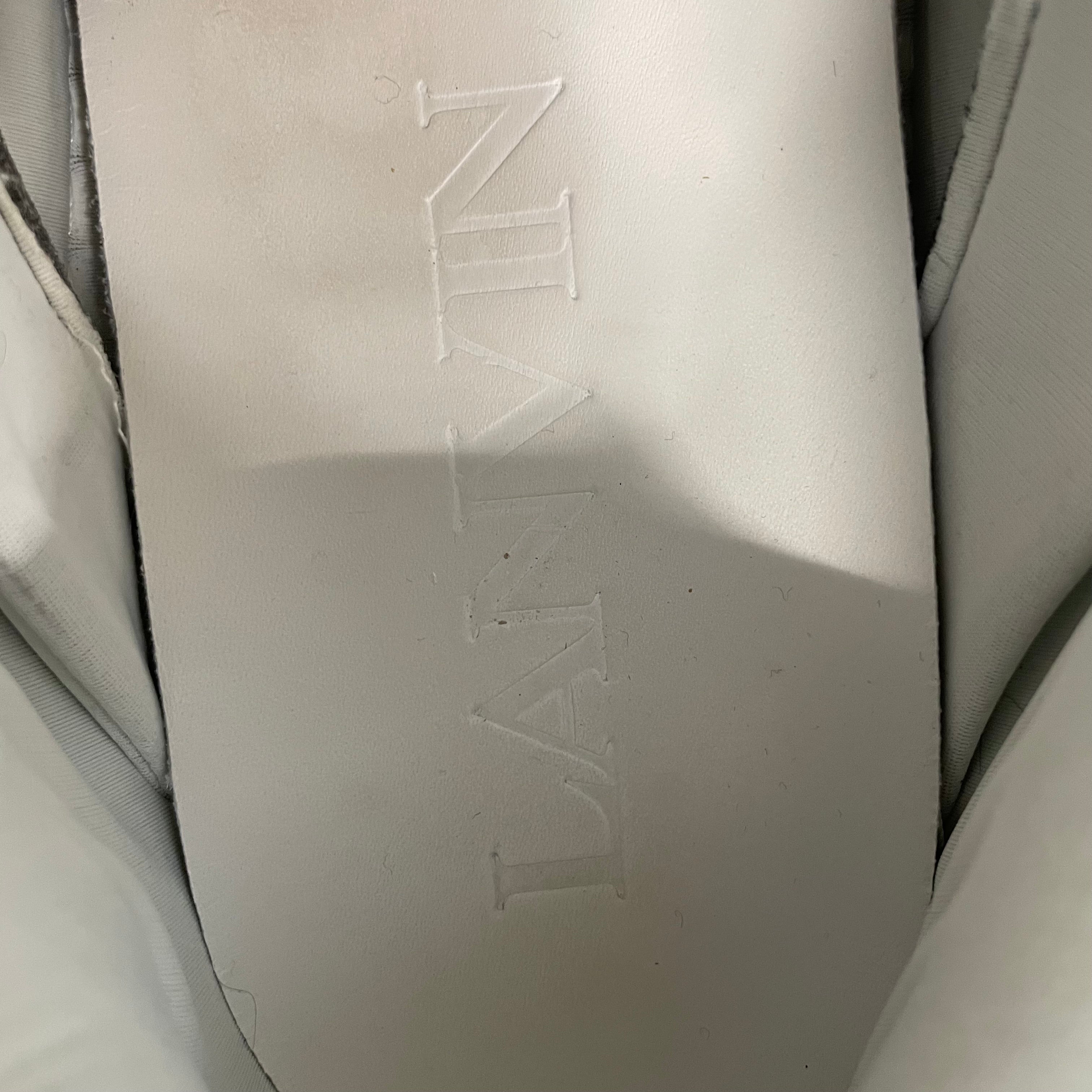LANVIN/Low-Sneakers/US 13/Cotton/SLV/curb sneaks/whi,grn,yel/sil view 3