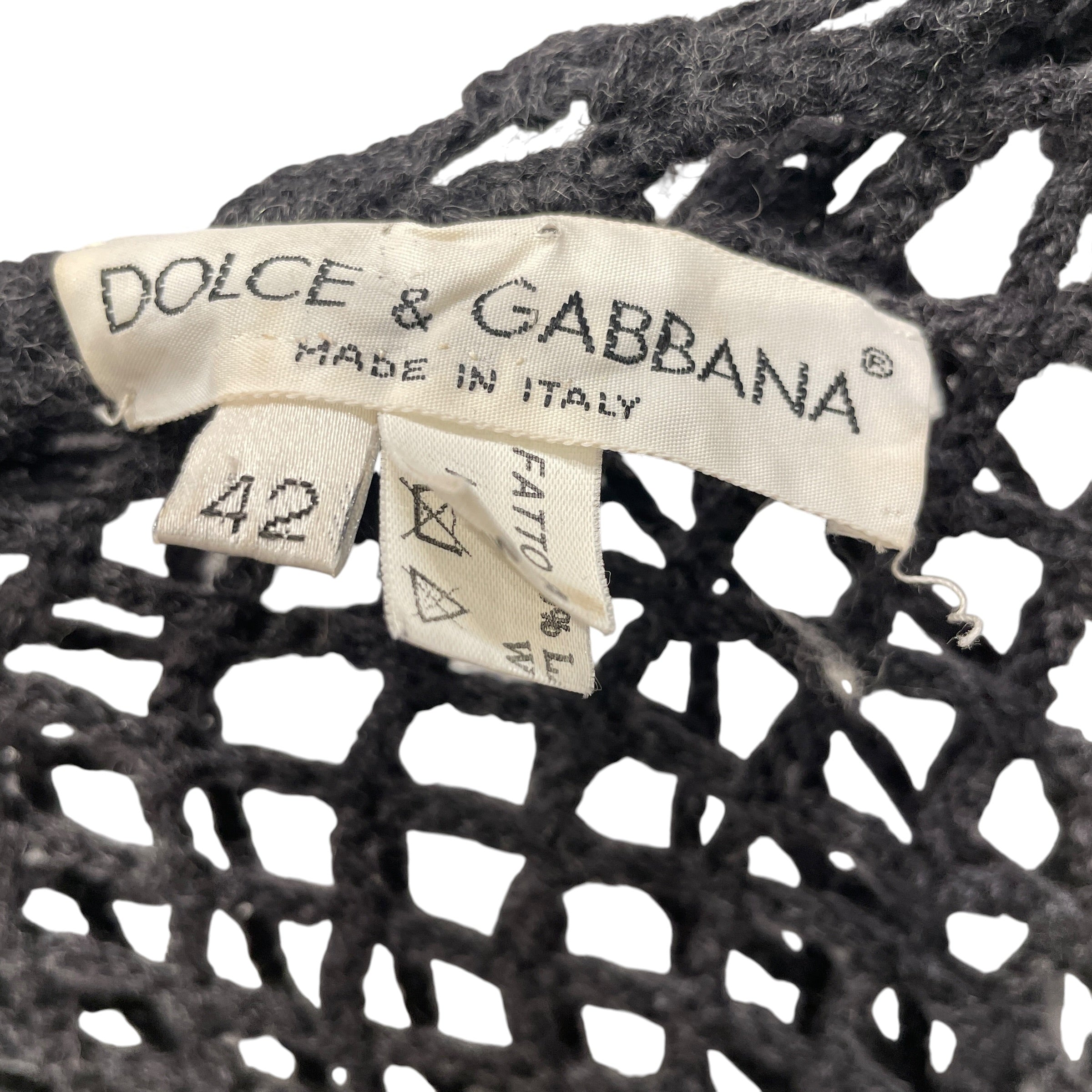 DOLCE&GABBANA/Sweater/42/Wool/GRY/NET TOP KNITTED view 3
