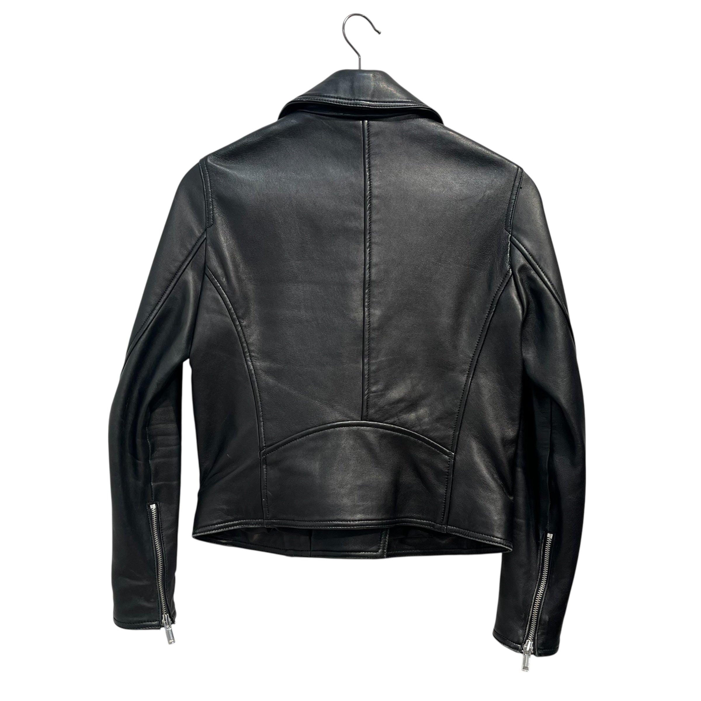 REISS/Leather Jkt/6/Leather/BLK/biker jkt view 2