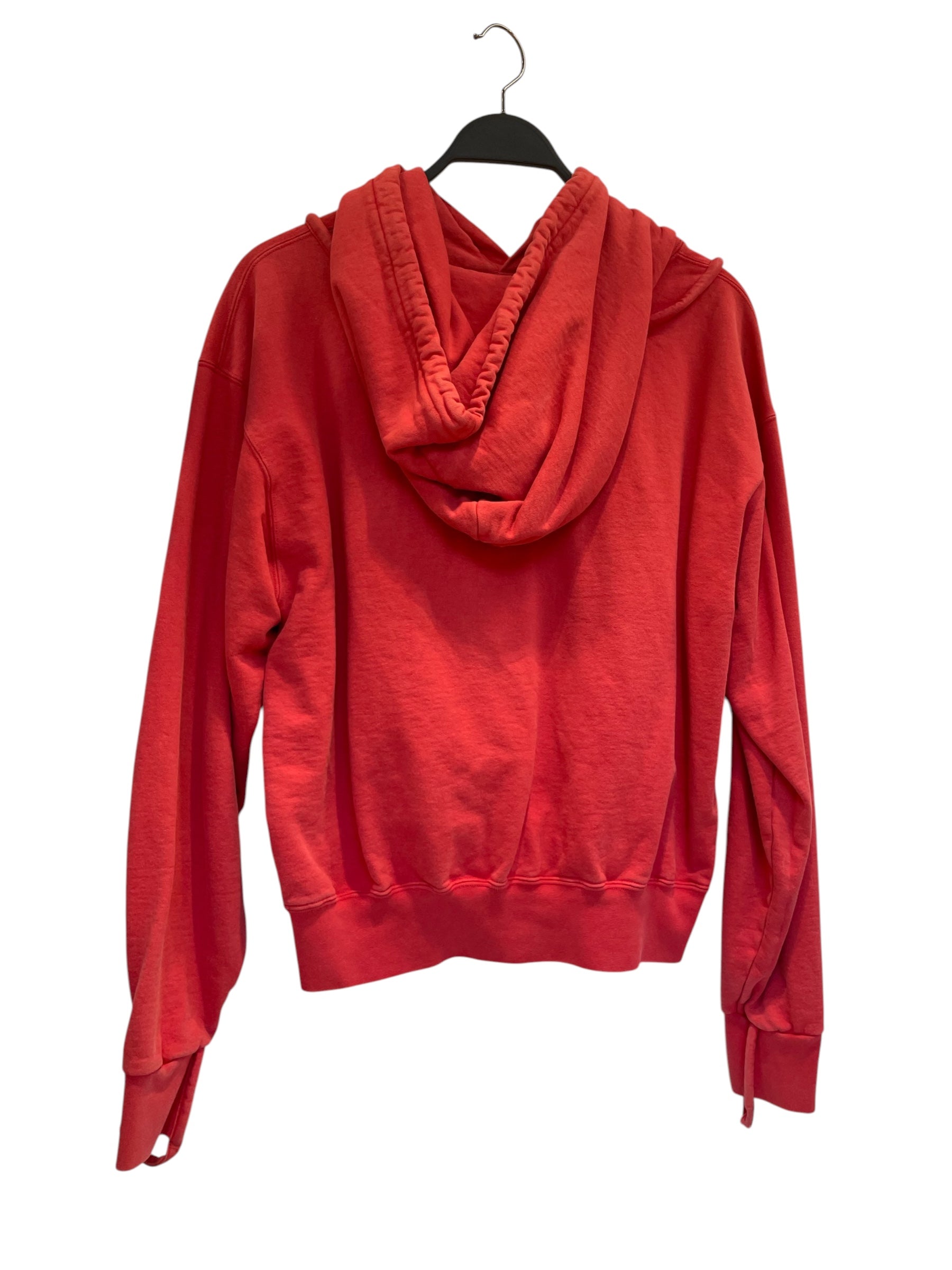 JACQUEMUS/Hoodie/XS/Cotton/RED/slvr string view 2