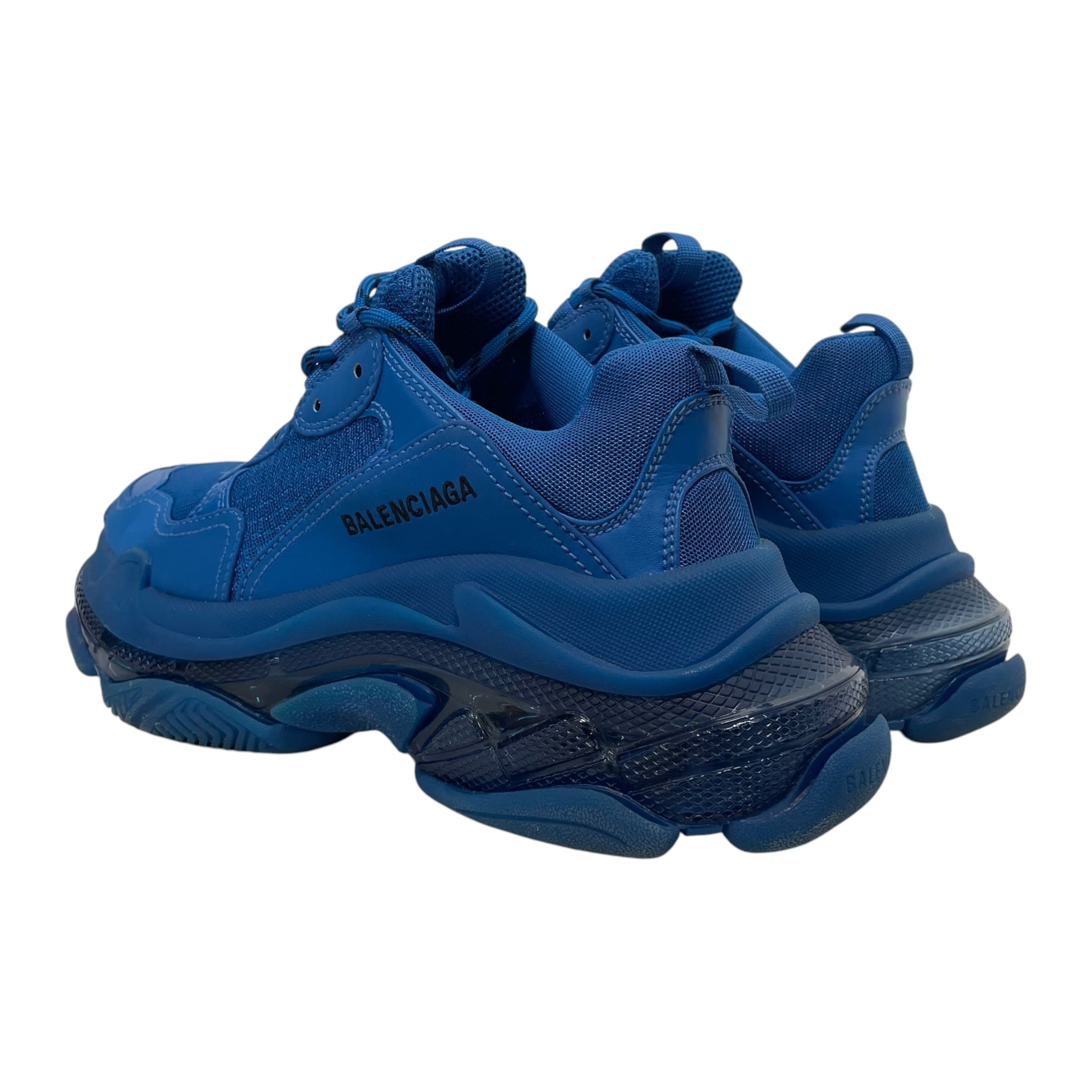BALENCIAGA/Low-Sneakers/US 7/BLU/Triple S Clear Sole view 2