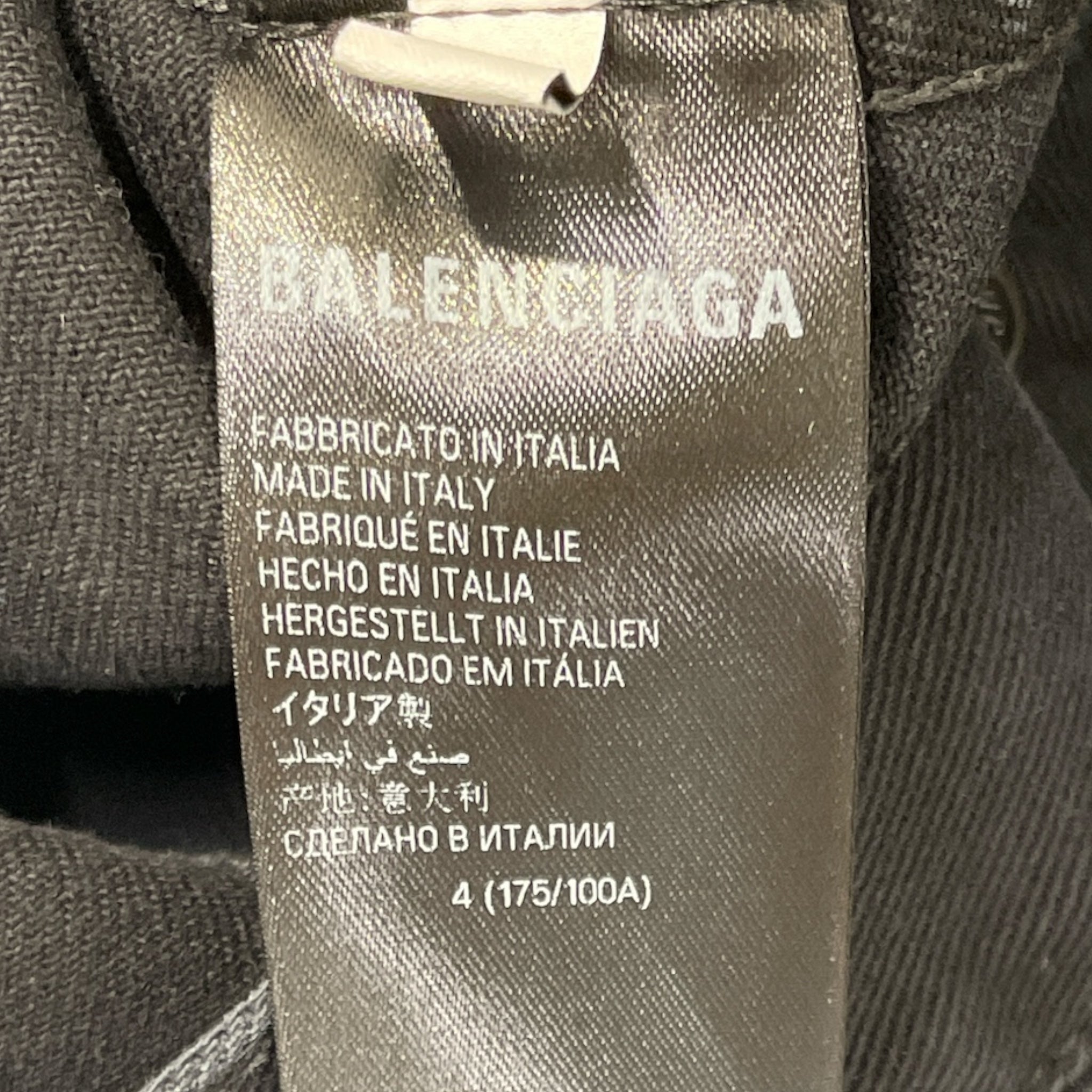 BALENCIAGA/Denim Jkt/4/Denim/BLK/ view 3