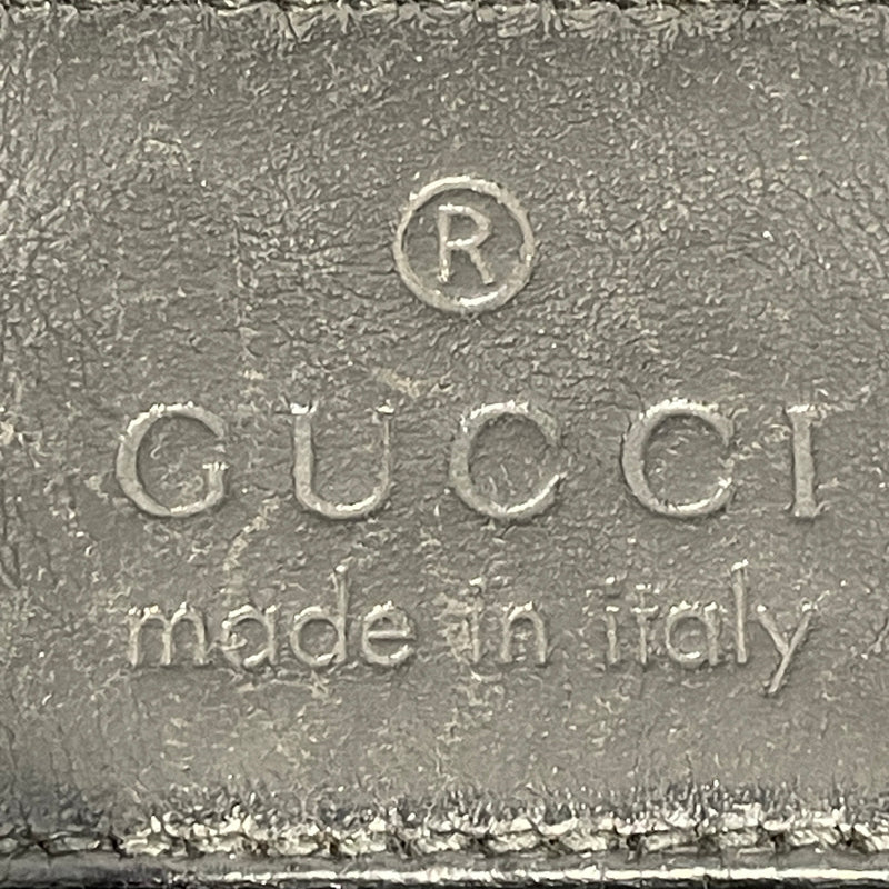 GUCCI/Cross Body Bag/OS/Monogram/Leather/BLK/GUCCISSIMA MESSENGER BAG