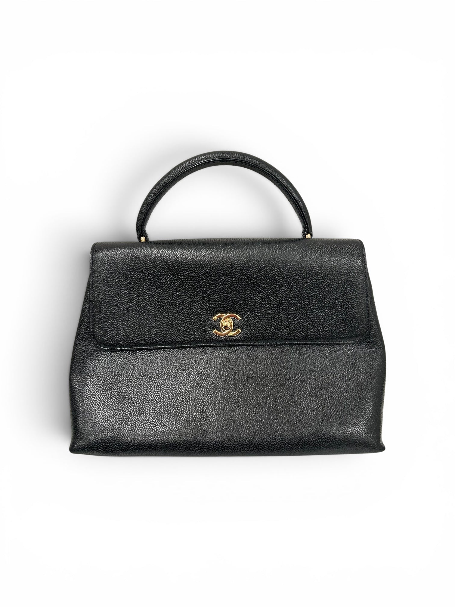 CHANEL/Bag/Leather/BLK/Caviar Kelly view 1