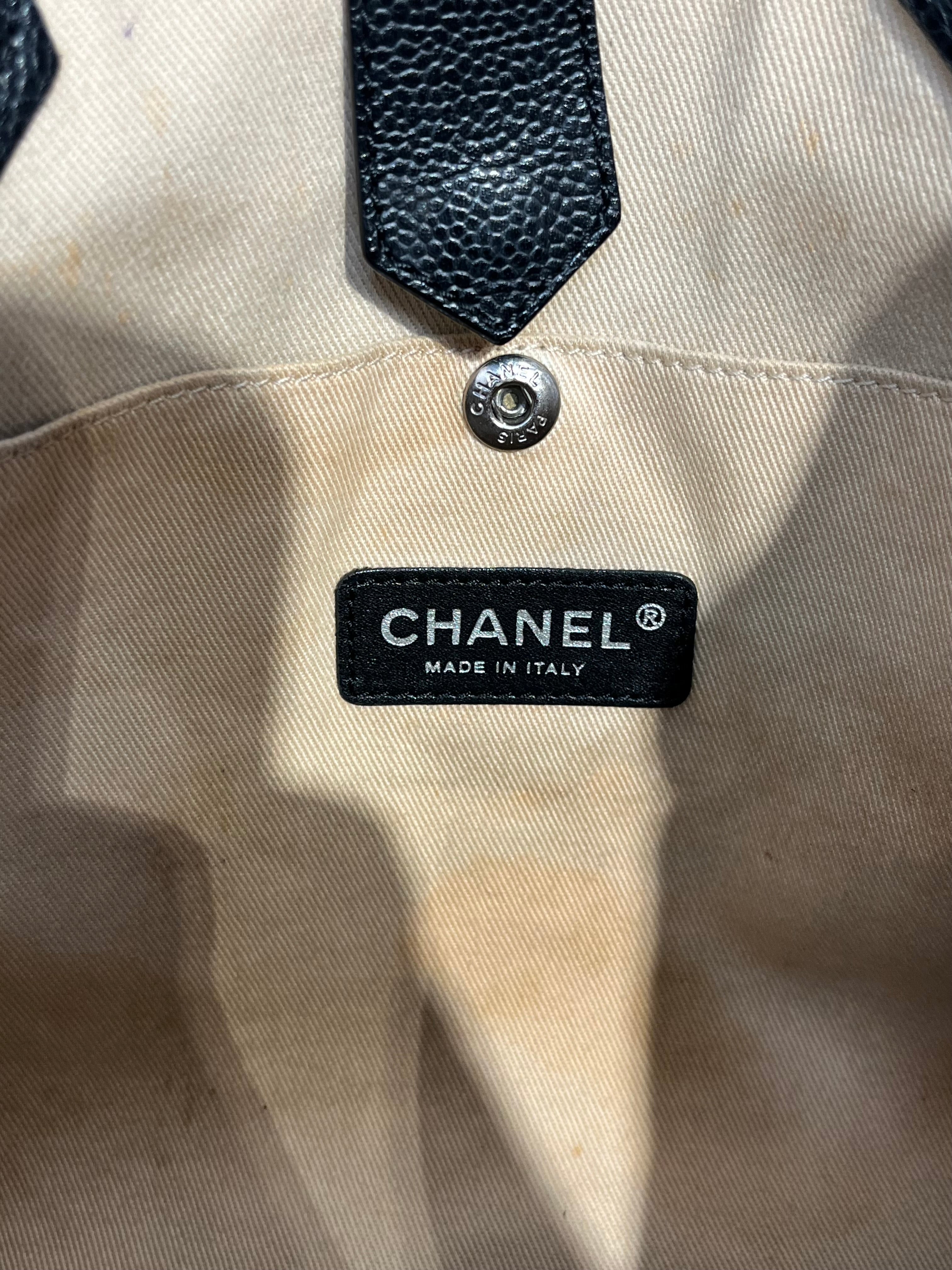 CHANEL/Hand Bag/All Over Print/Leather/BLK/LE TRAIN TOTE view 7