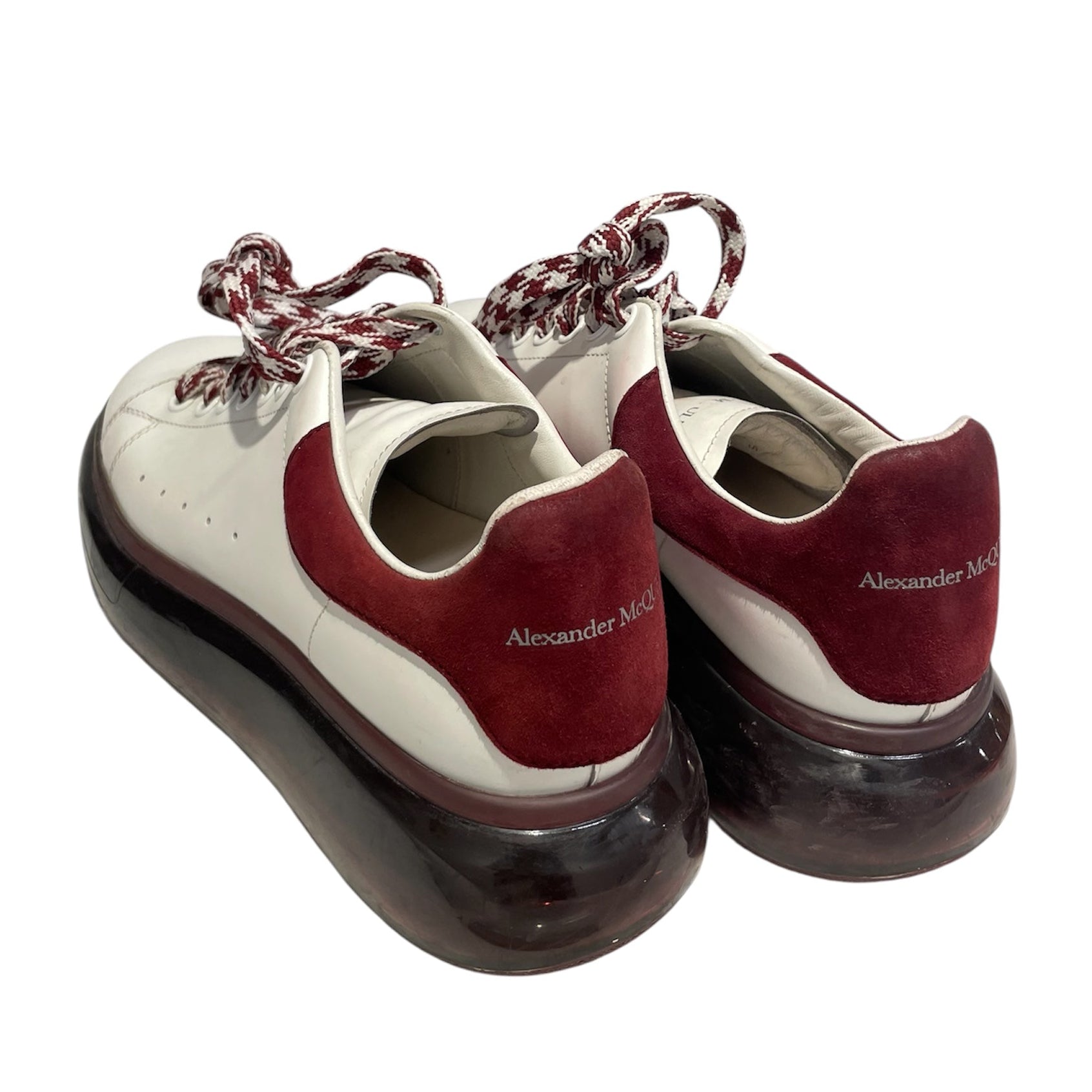 Alexander McQueen/Low-Sneakers/S/Leather/WHT/CHERRY GEL SOLE/RED-WHITE LACE view 2