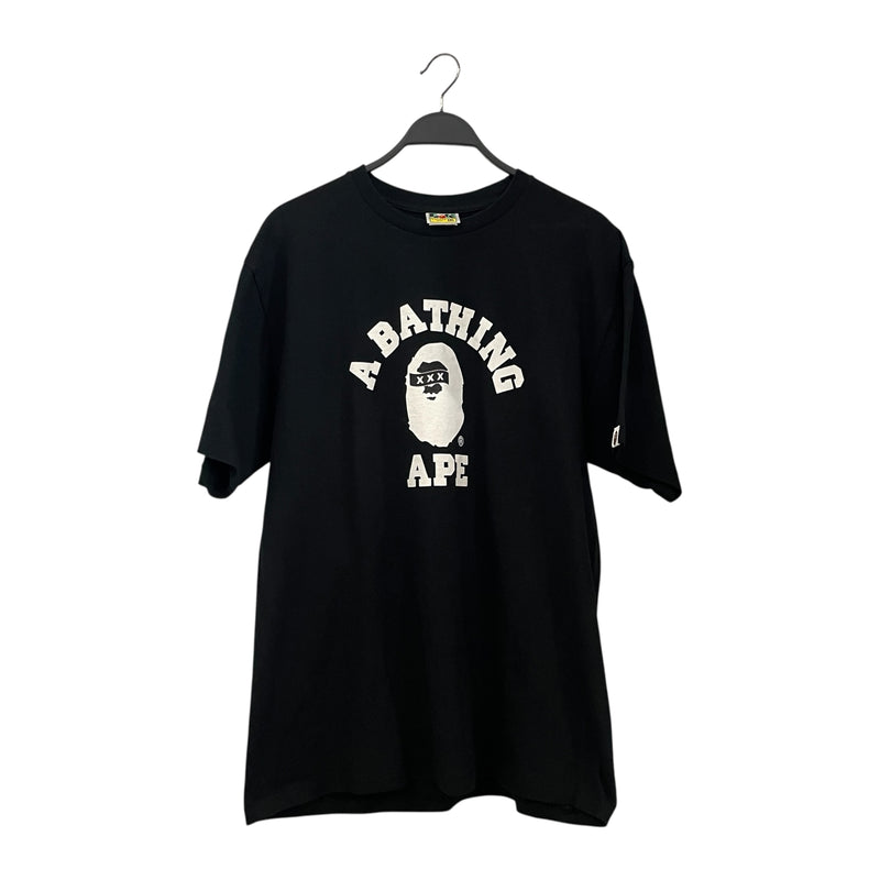 A BATHING APE/T-Shirt/XXL/Cotton/BLK/XXX APE
