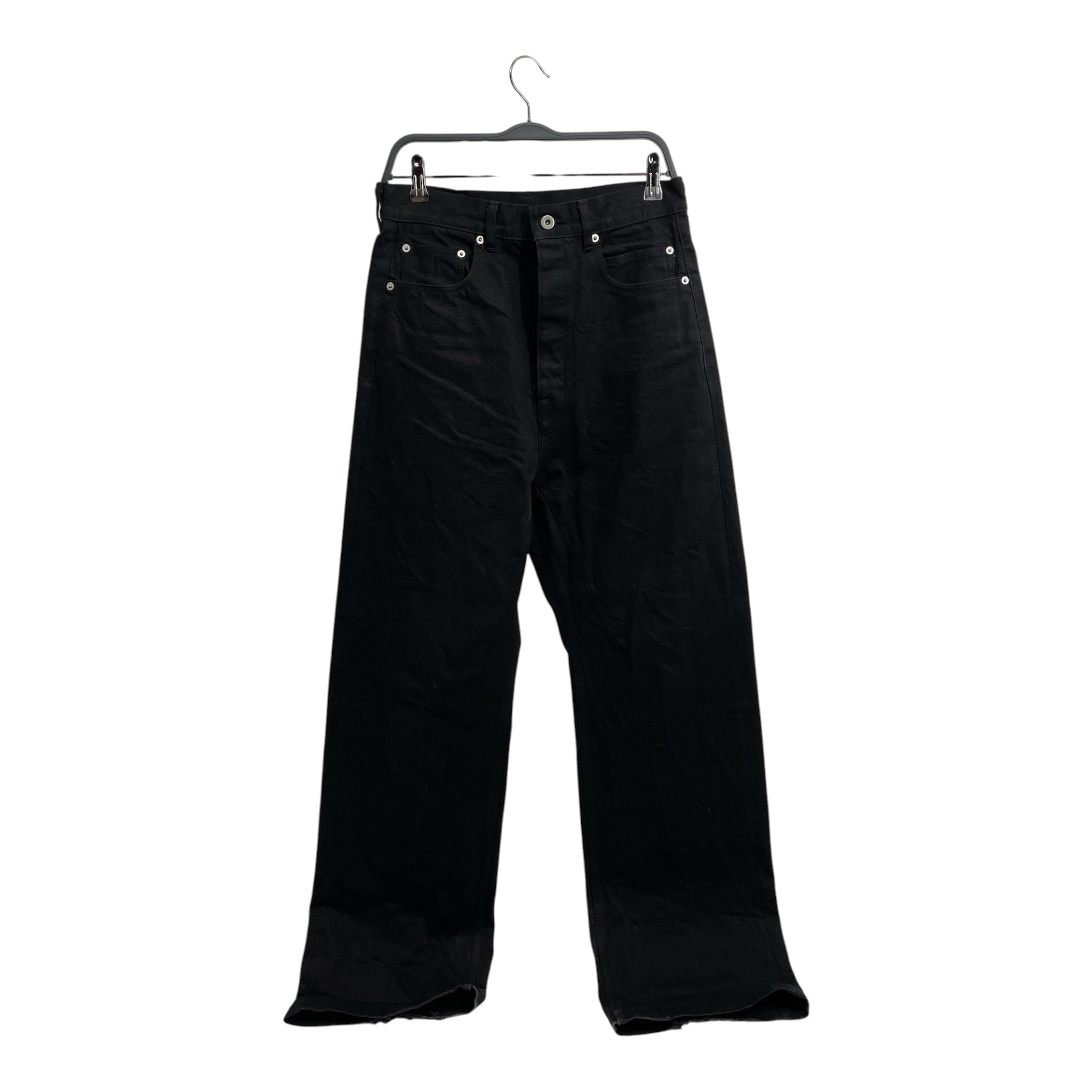 Rick Owens/Pants/30/Denim/BLK/Button Fly/GETH CUT JAPANESE DENIM PANTS view 1
