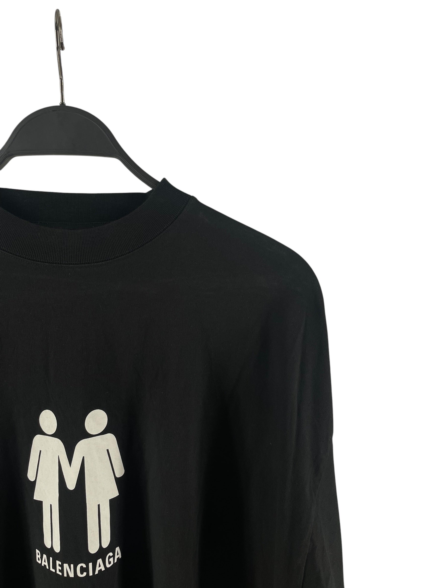 BALENCIAGA/T-Shirt/3/Cotton/BLK/BALENCIAGA PRIDE 2022 TSHIRT view 3
