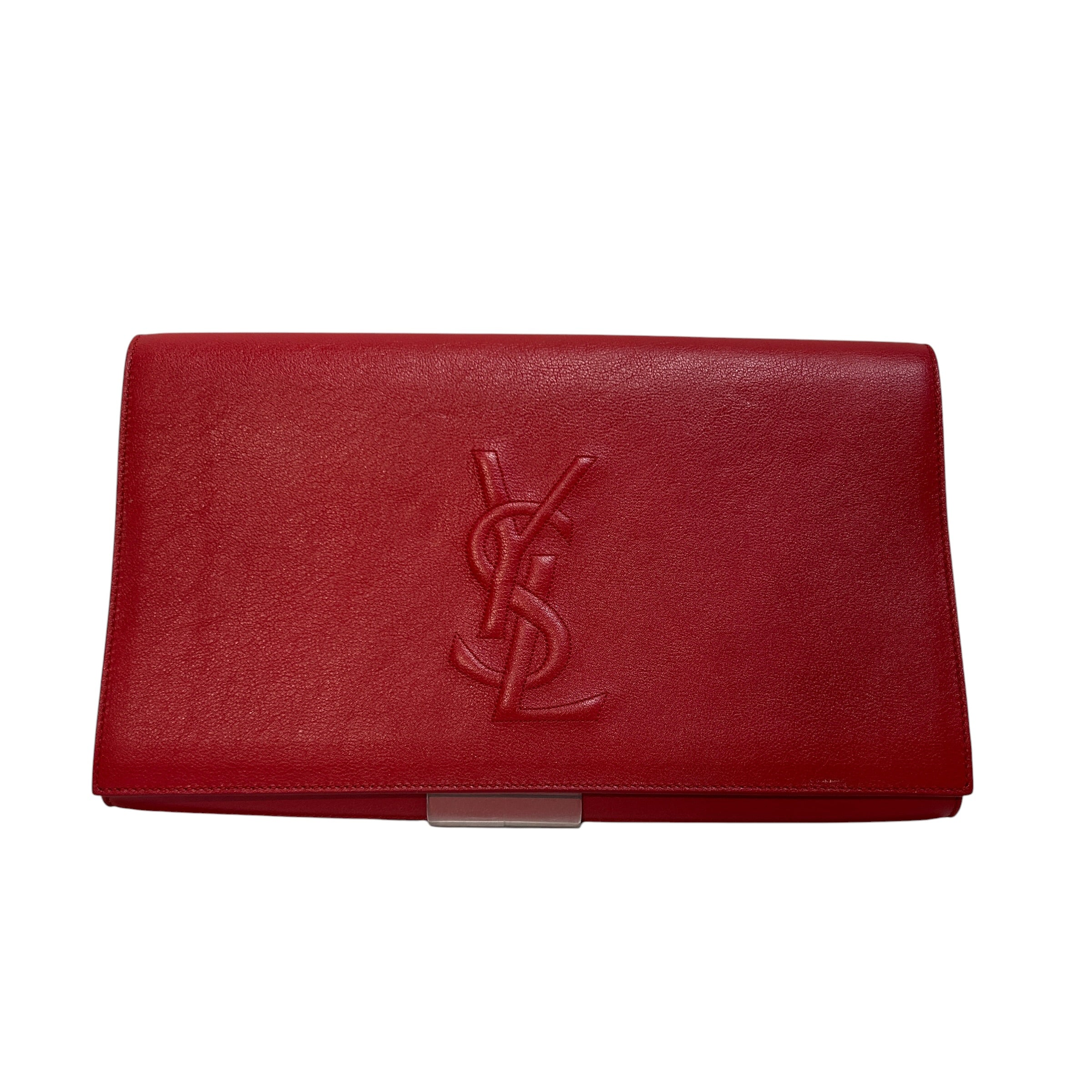 YVES SAINT LAURENT/Fanny Pack/Leather/RED/Belle De Jour Clutch view 1
