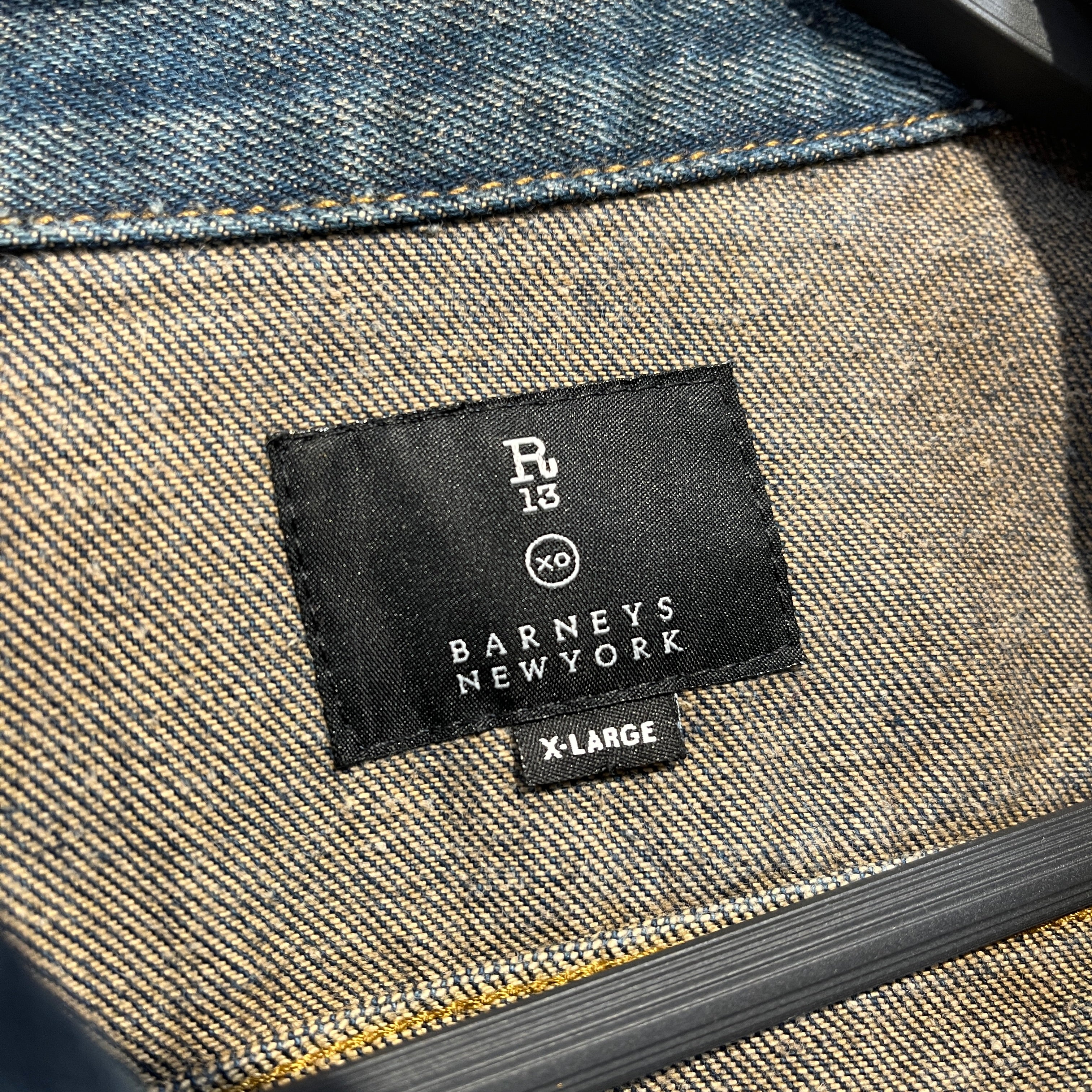 R13/Denim Jkt/XL/Denim/IDG/Gold Buttons view 3