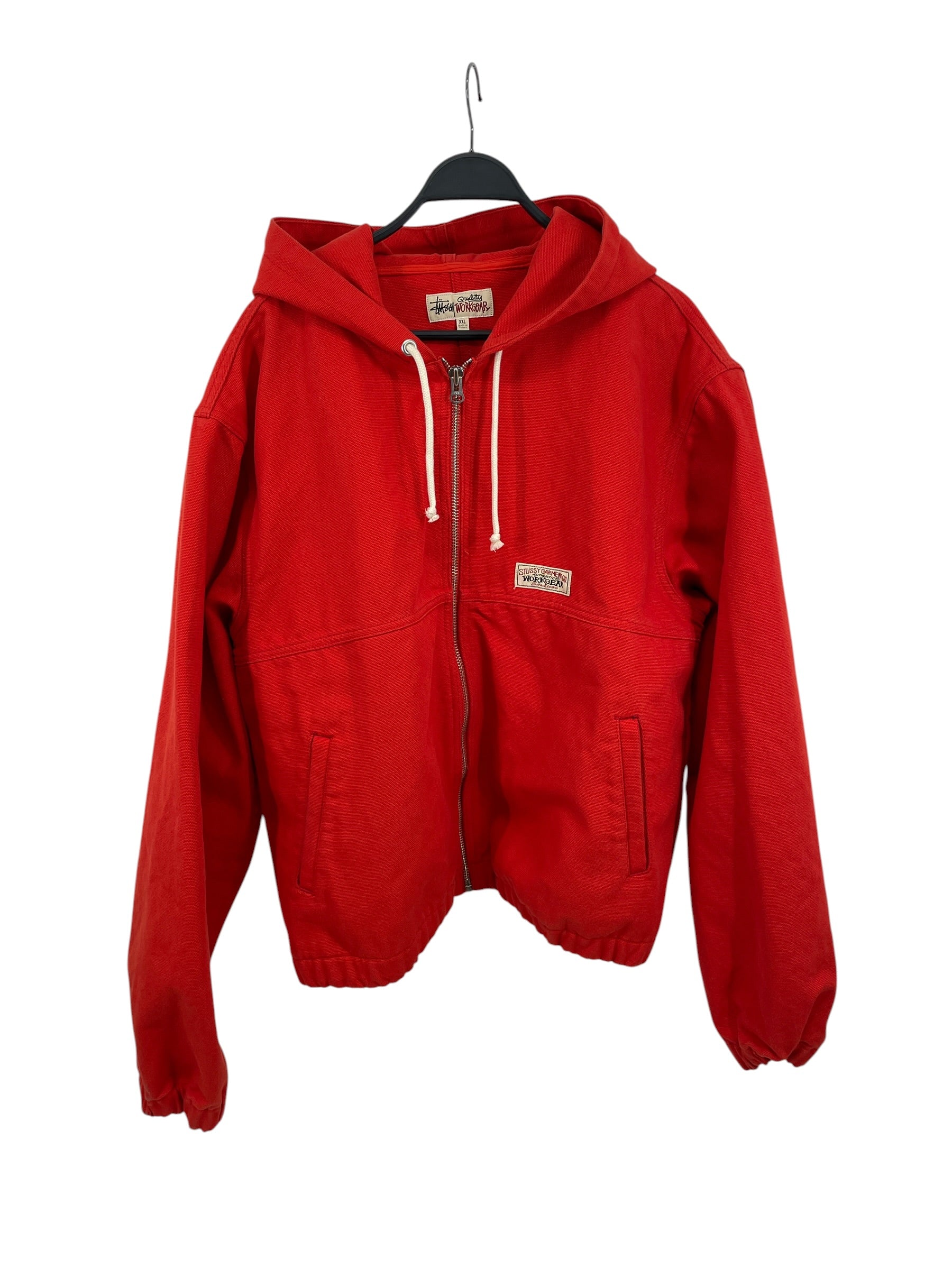 STUSSY/Jacket/XXL/Cotton/RED/WORK JACKET UNLINED CANVAS view 1