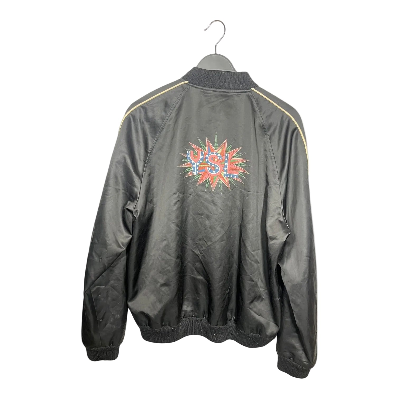 SAINT LAURENT/Souvenir Jkt/56/BLK/Star Teddy Logo Jacket view 2