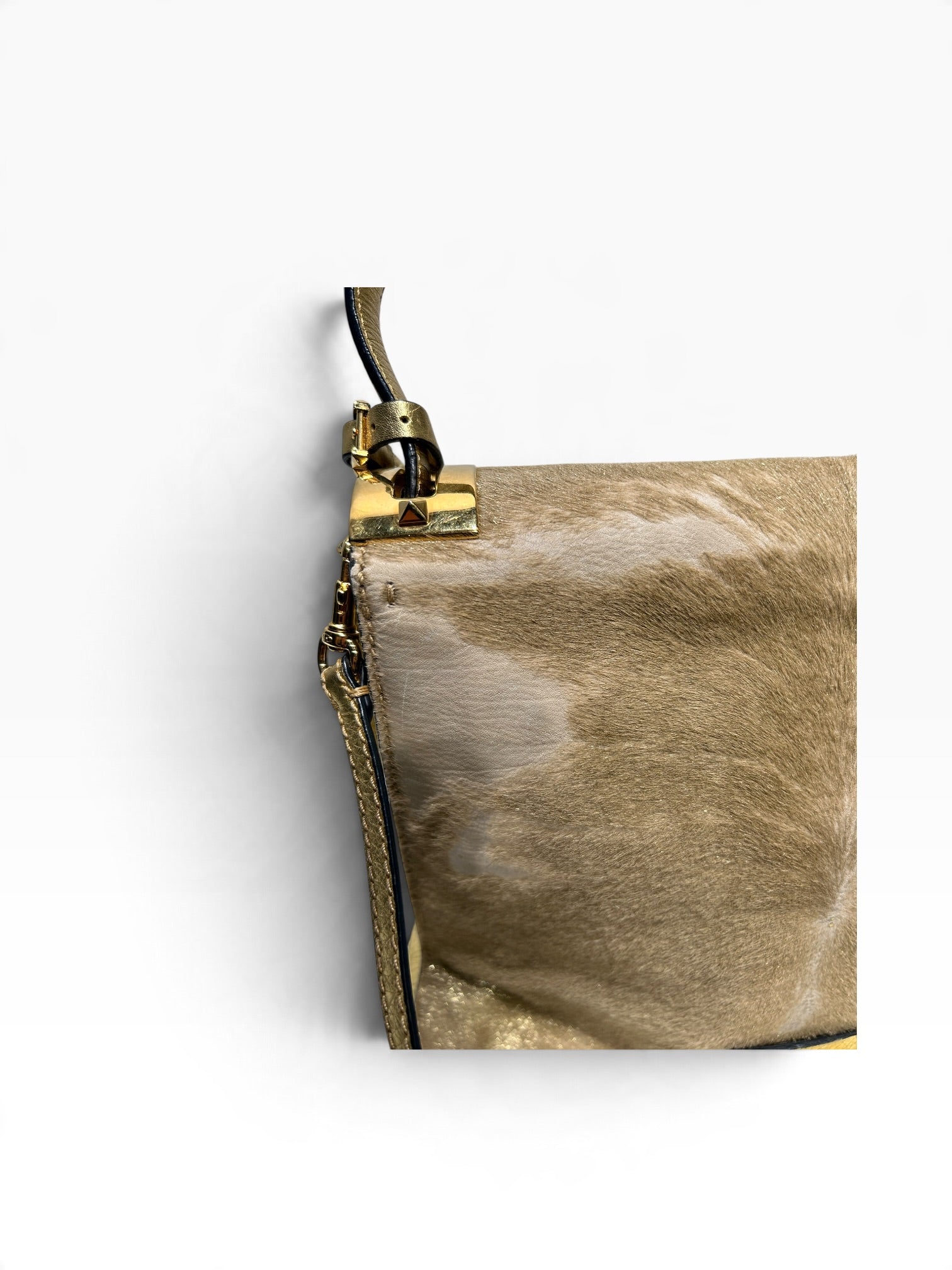 VALENTINO/Hand Bag/Fur/BEG/Rockstud Fur Bag view 7