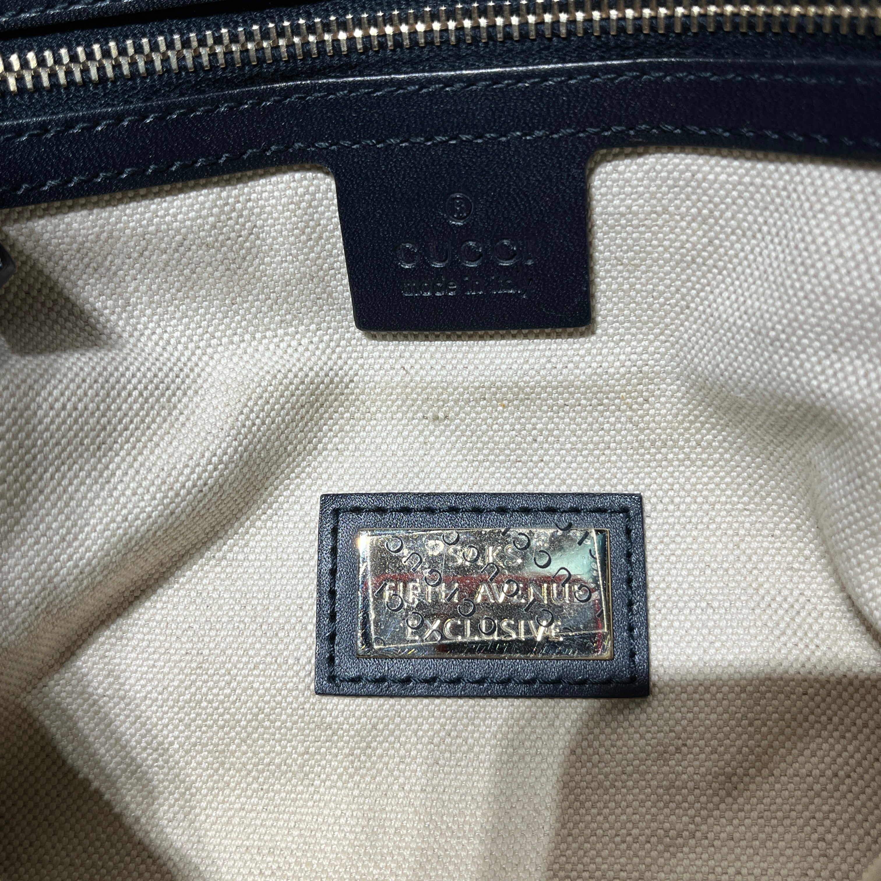 GUCCI/Hand Bag/Monogram/Cotton/BLU/blue all over gg boston view 14