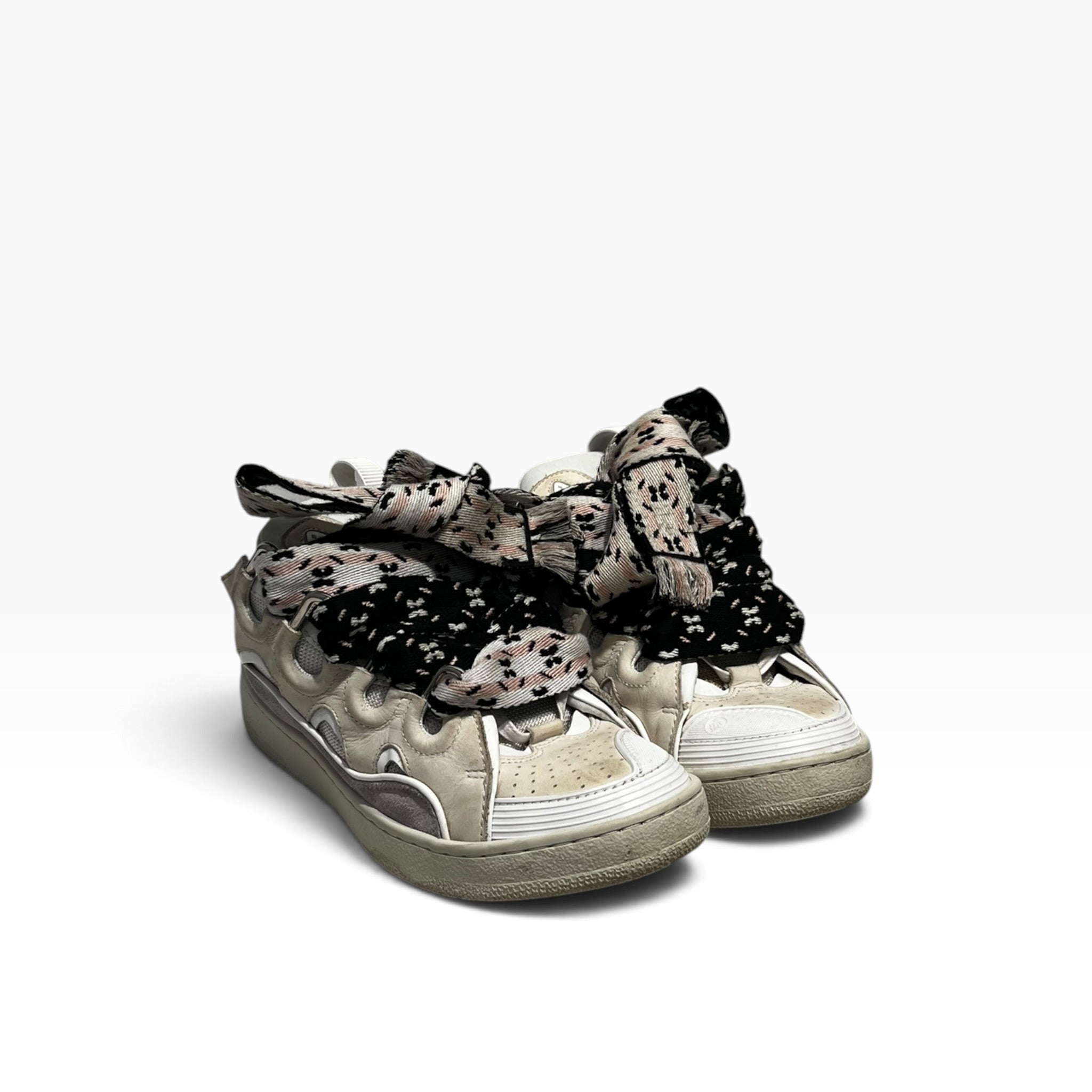 LANVIN/Low-Sneakers/EU 40/WHT/big laces view 1