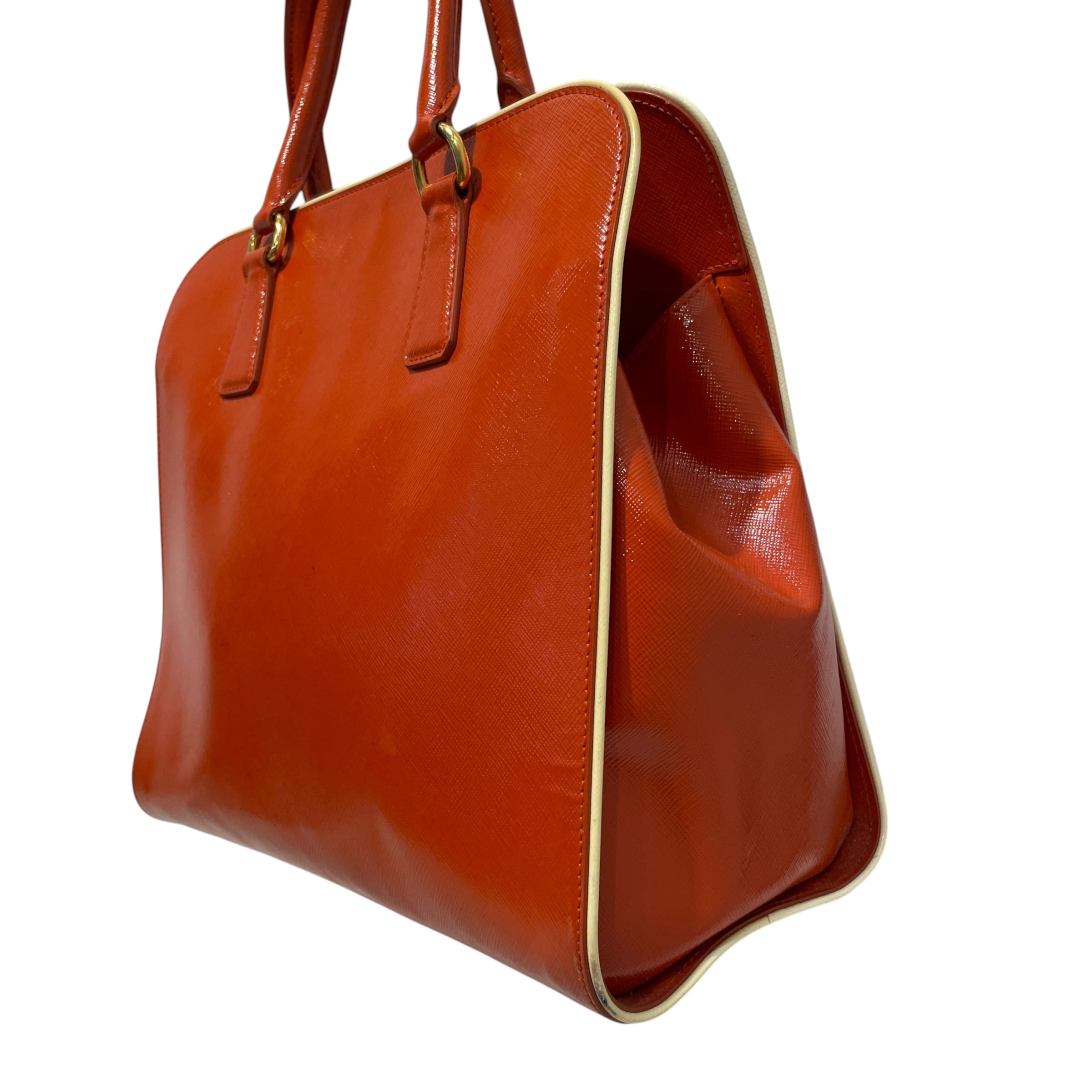 PRADA/Bag/Leather/ORN/Saddiano Top Handle Tote view 4