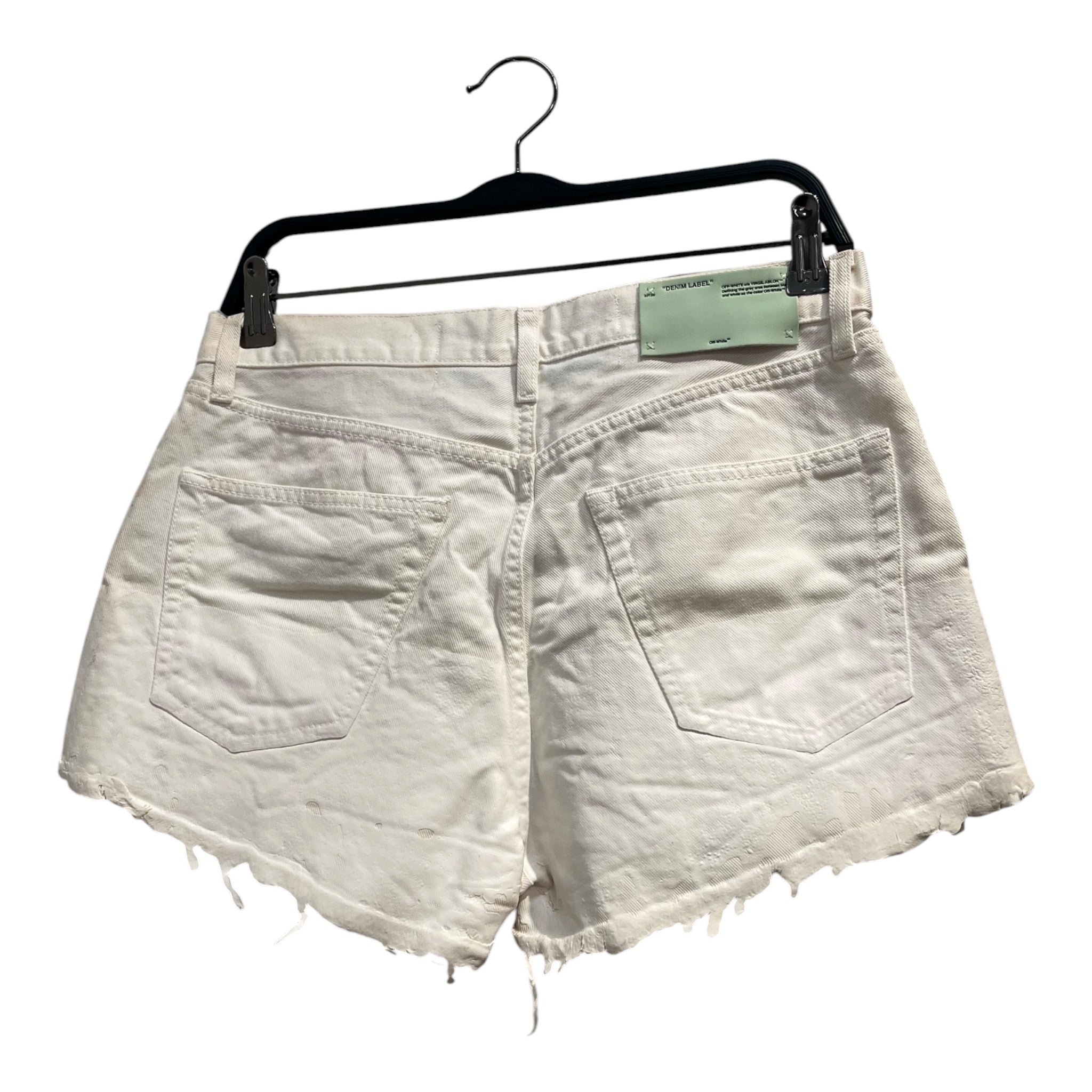 OFF-WHITE/Shorts/28/Cotton/WHT/PAINT DRIP LEGA WHITE view 2