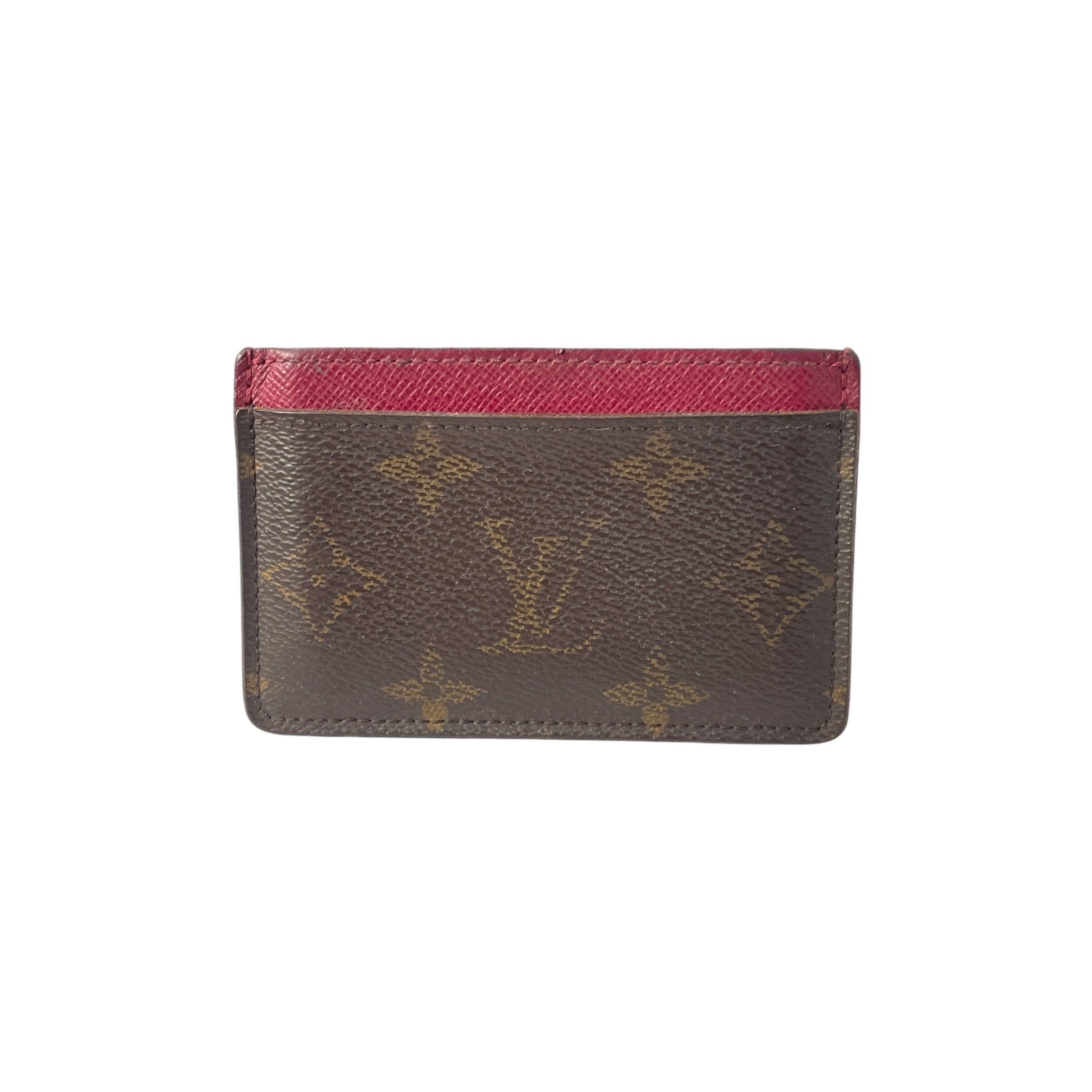 LOUIS VUITTON/Wallet/Monogram/Leather/BRW/L's/Porte Cartes view 1