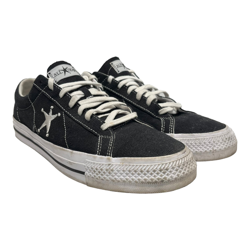 CONVERSE/STUSSY/Low-Sneakers/US 13/BLK/One star