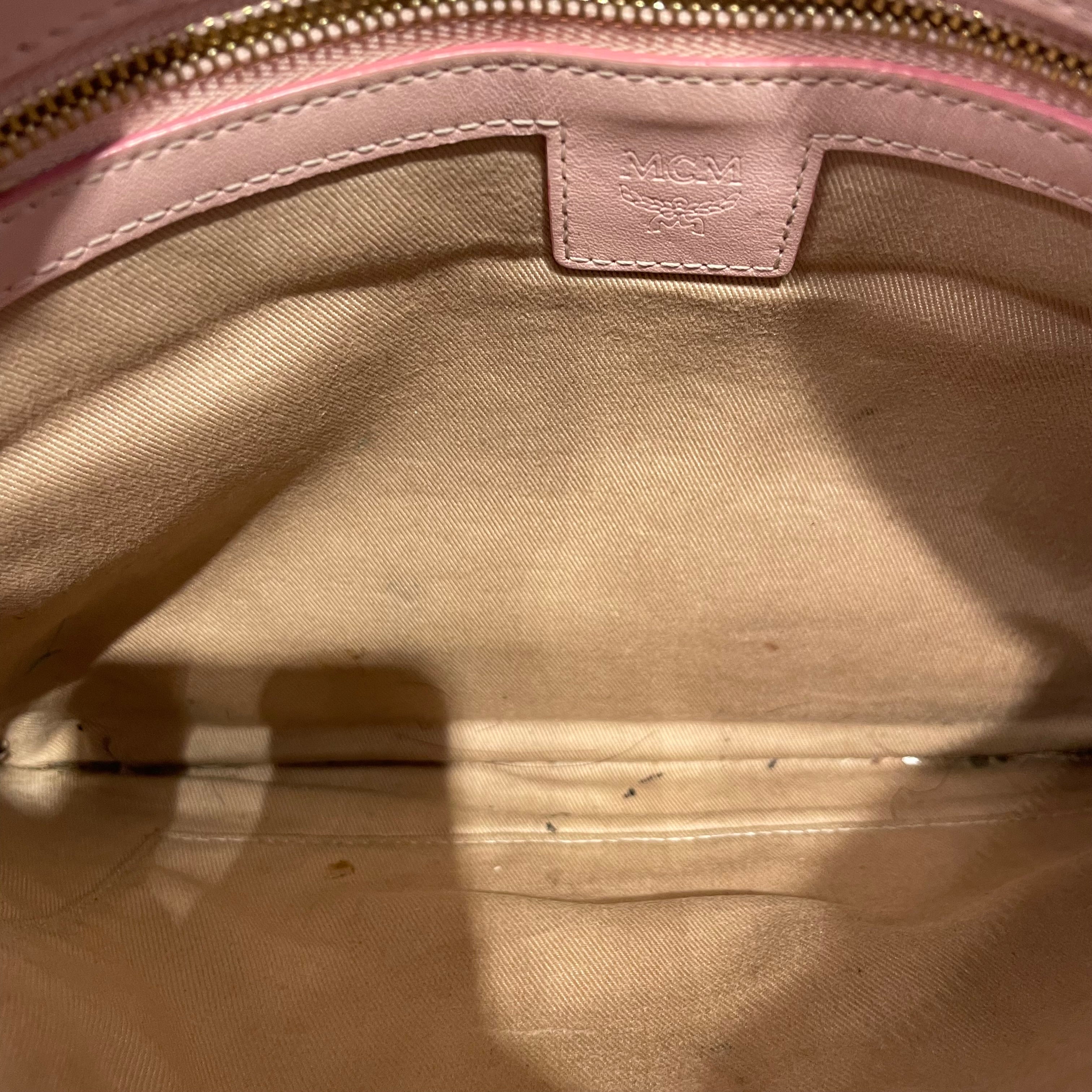 MCM/Cross Body Bag/Monogram/PNK/Canvas Visetos view 4