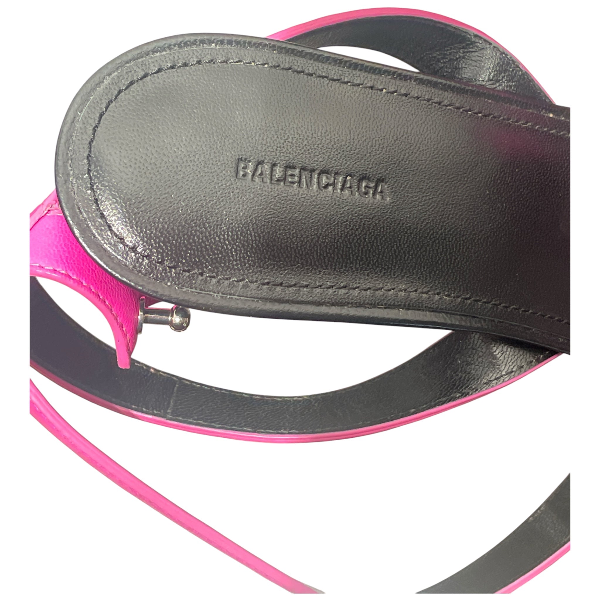 BALENCIAGA/Heels/EU 37.5/Leather/PNK/After Hours Strappy Heels view 3