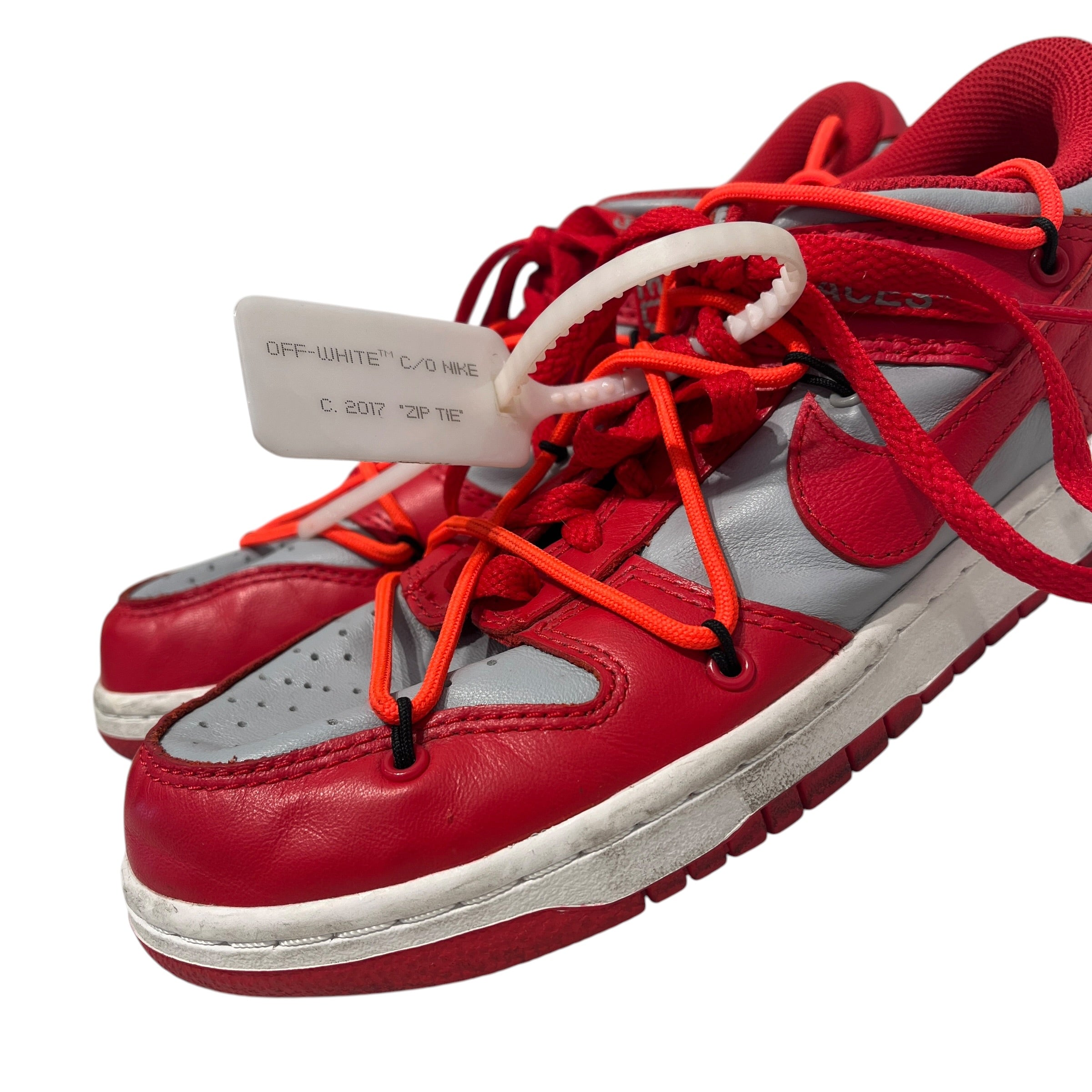 NIKE/OFF-WHITE/Low-Sneakers/US 6/RED/DUNK LOW "UNIVERSITY RED" view 9
