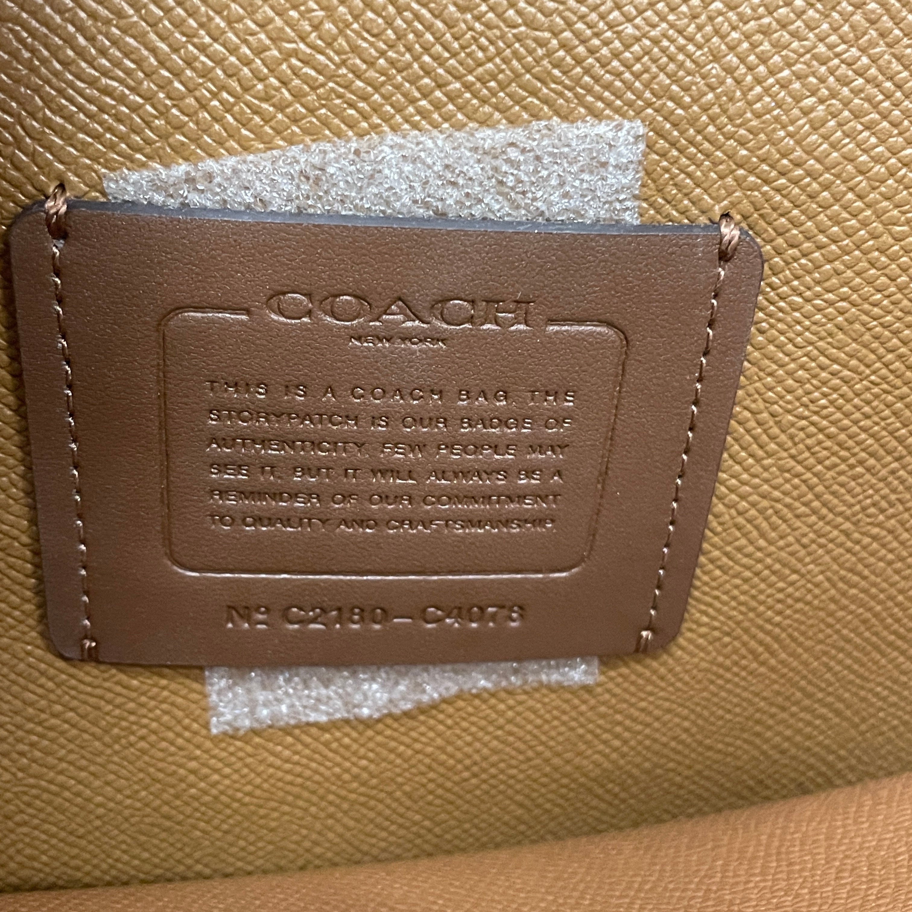 COACH/Bag/Leather/WHT/CARRYALL TOTE/AS IS view 5