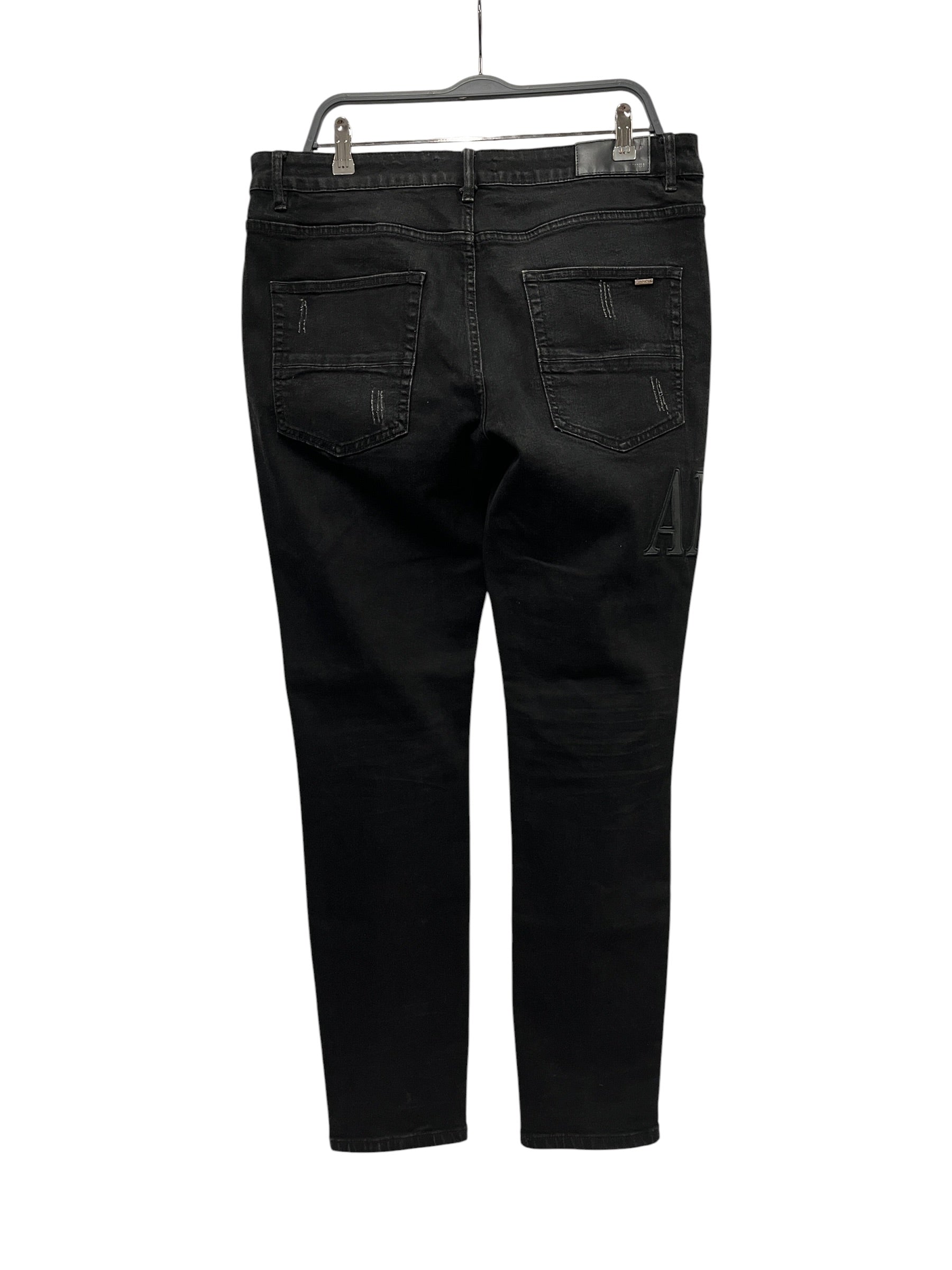 AMIRI/Skinny Pants/38/Denim/BLK/serif logo view 2