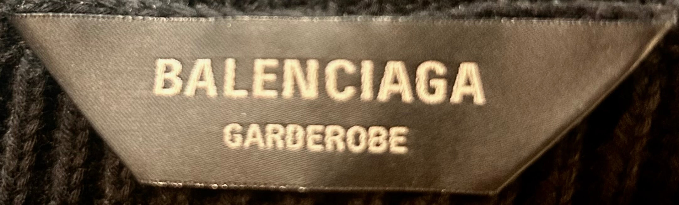 BALENCIAGA/Sweater/M/Cotton/BLK/Turtle Neck/INSIDE OUT view 3