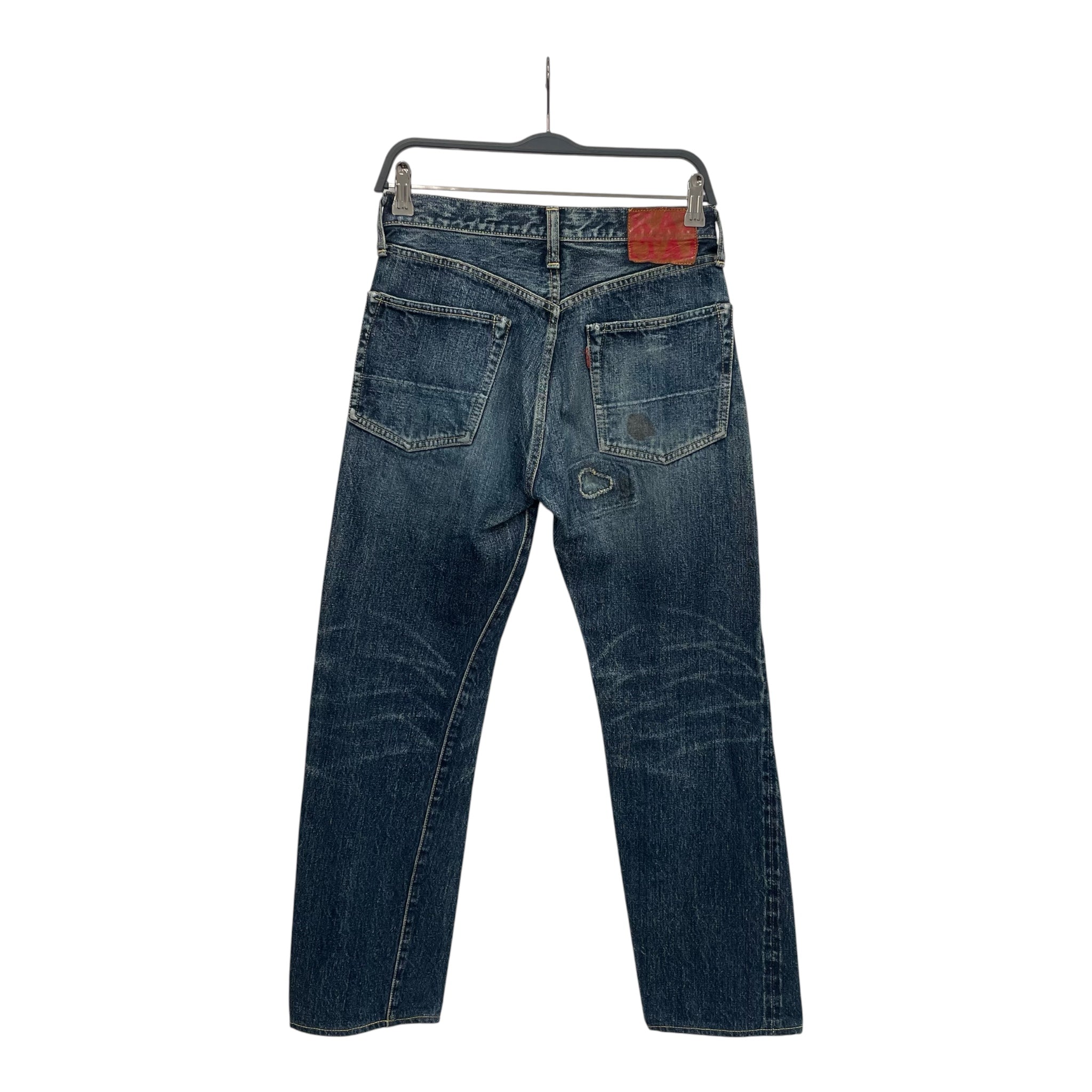 KAPITAL/Straight Pants/30/Denim/IDG/BOROSTITCHINGGRNRDBLU view 2