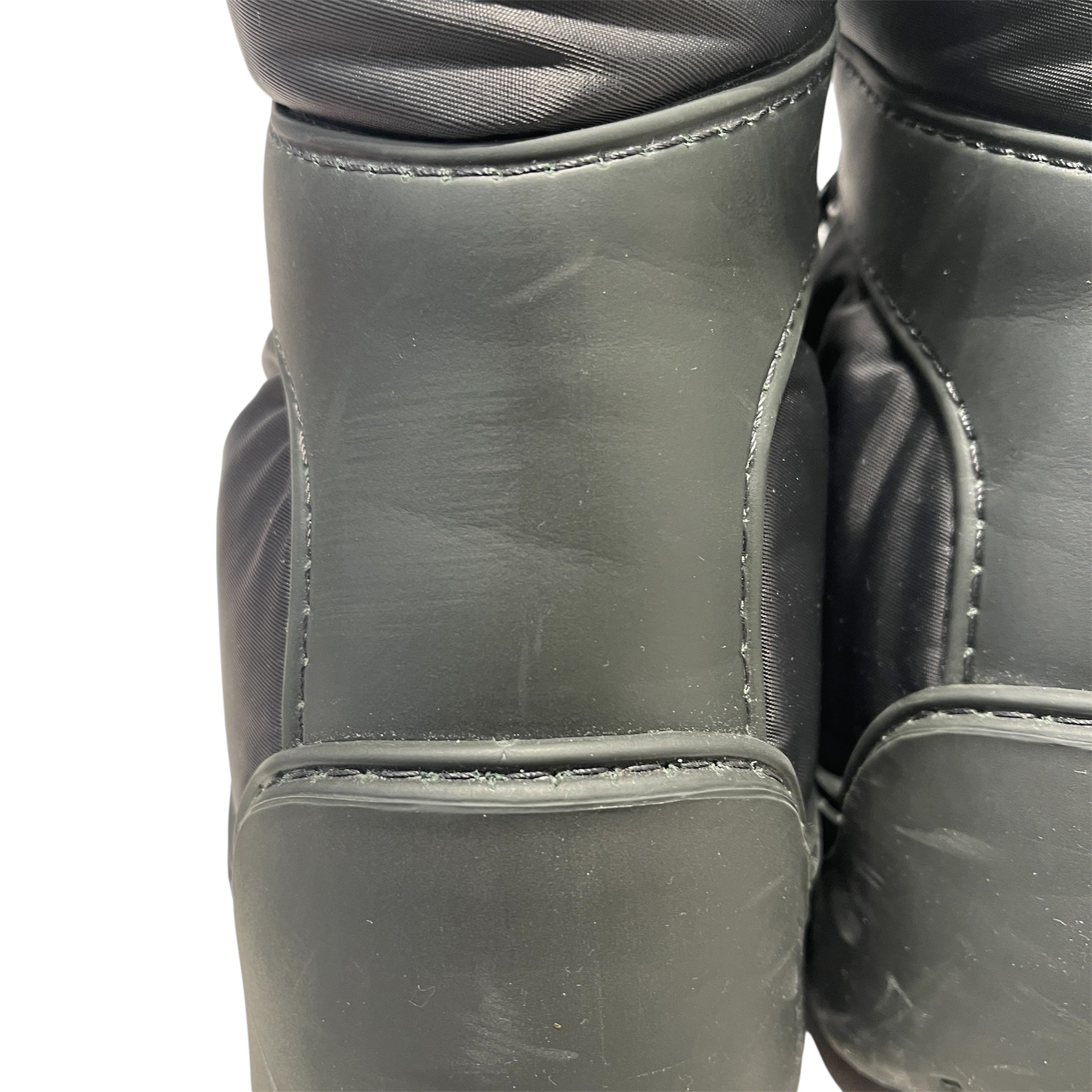 BOTTEGA VENETA/Lace Up Boots/US 9/Nylon/GRY/PUDDLE BOMBER BOOT view 8