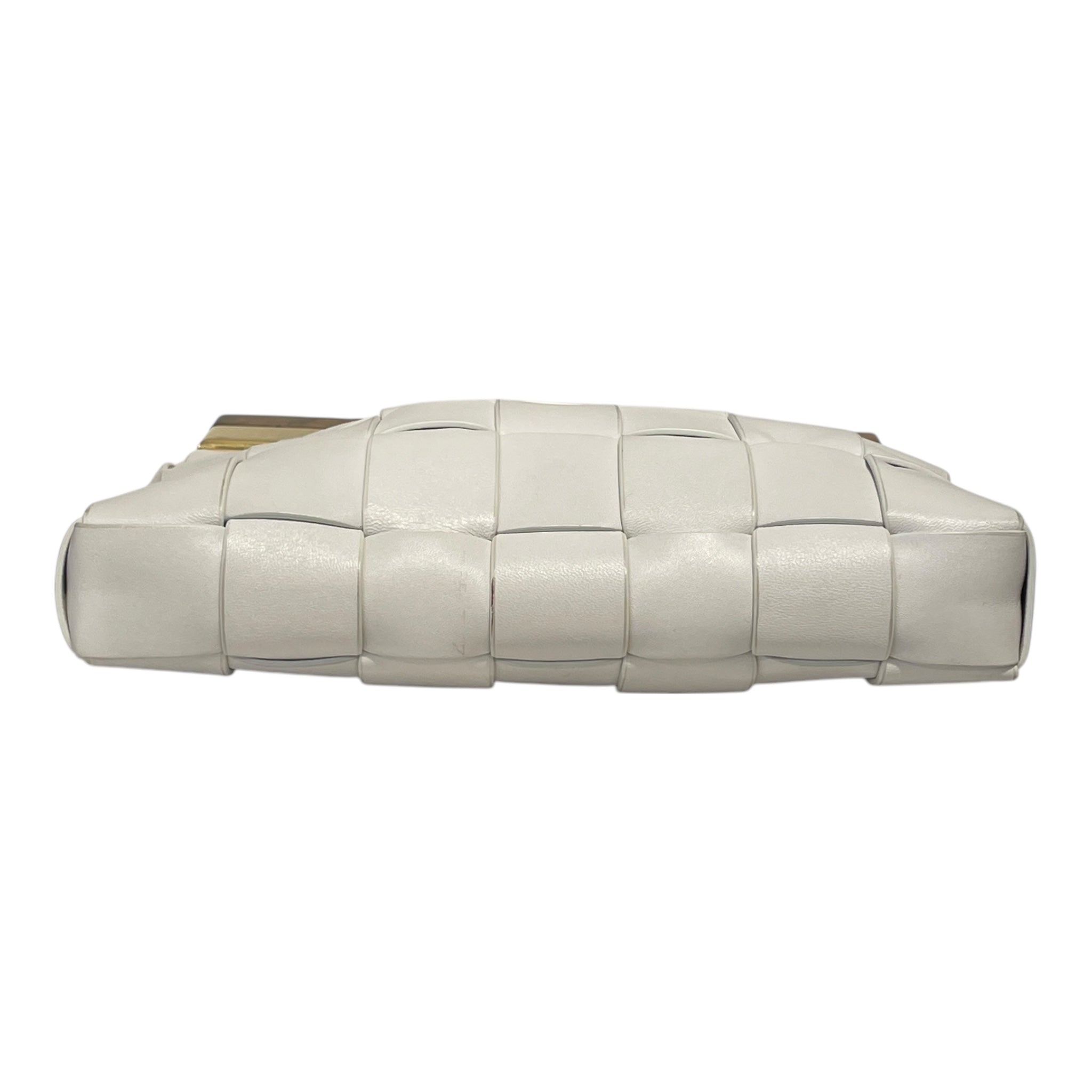 BOTTEGA VENETA/Clutch Bag/OS/Leather/WHT/BV SNAP view 3
