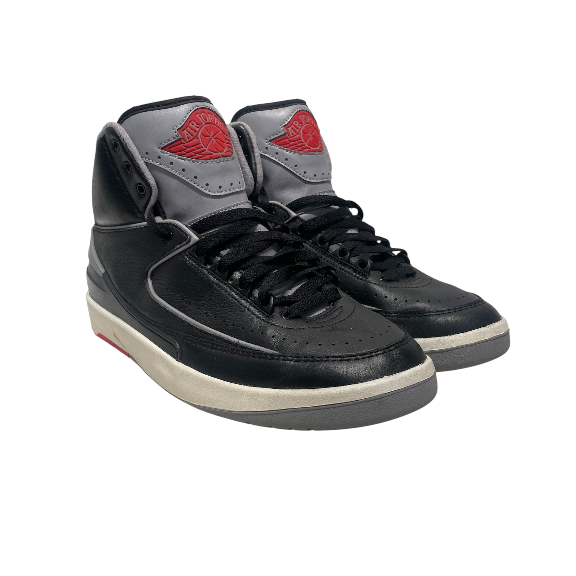 NIKE/Hi-Sneakers/US 10/Leather/BLK/Jordan 2 Black Cement view 1