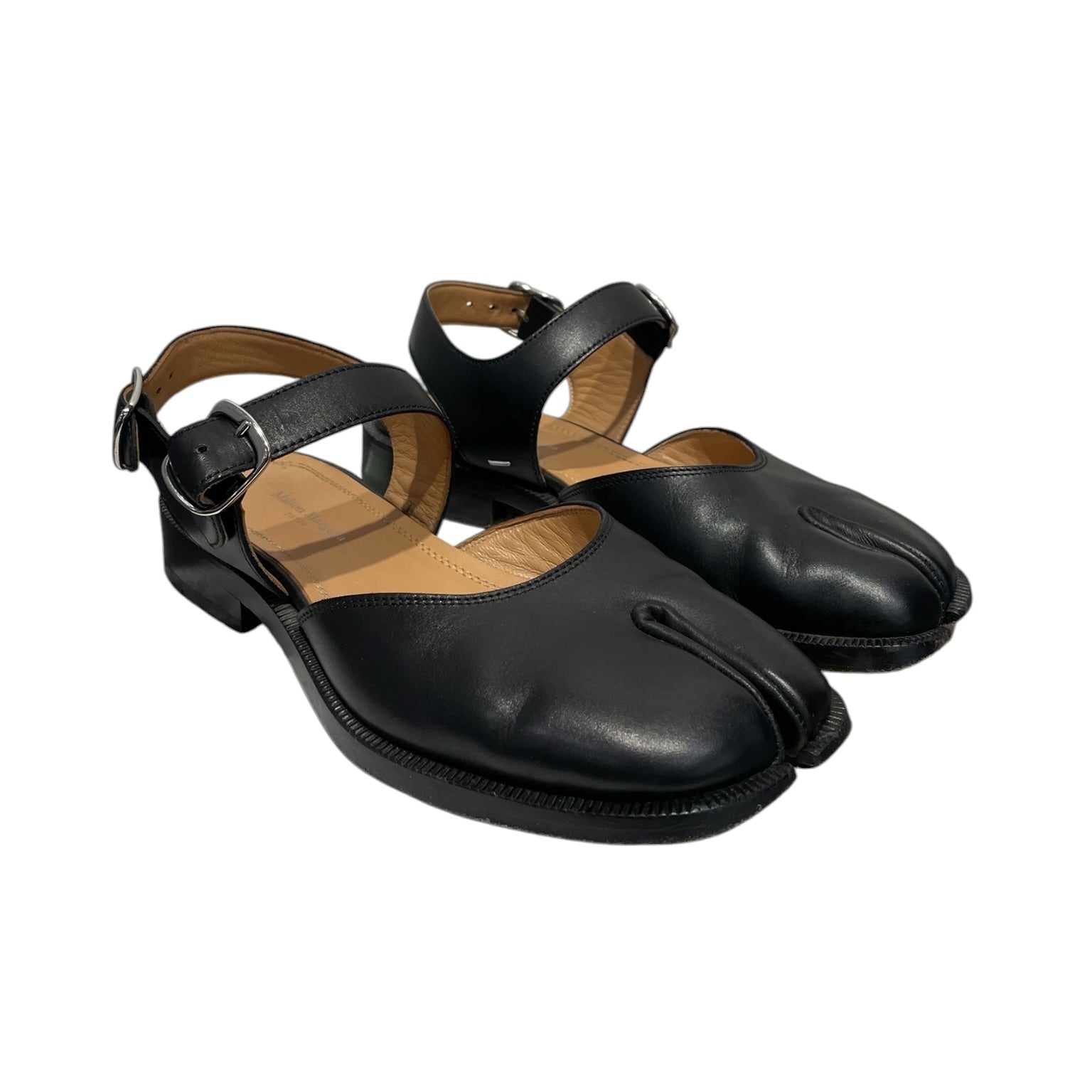 Maison Margiela/Shoes/US 5.5/Leather/BLK/Ankle Strap/Mary Jane Tabi view 1