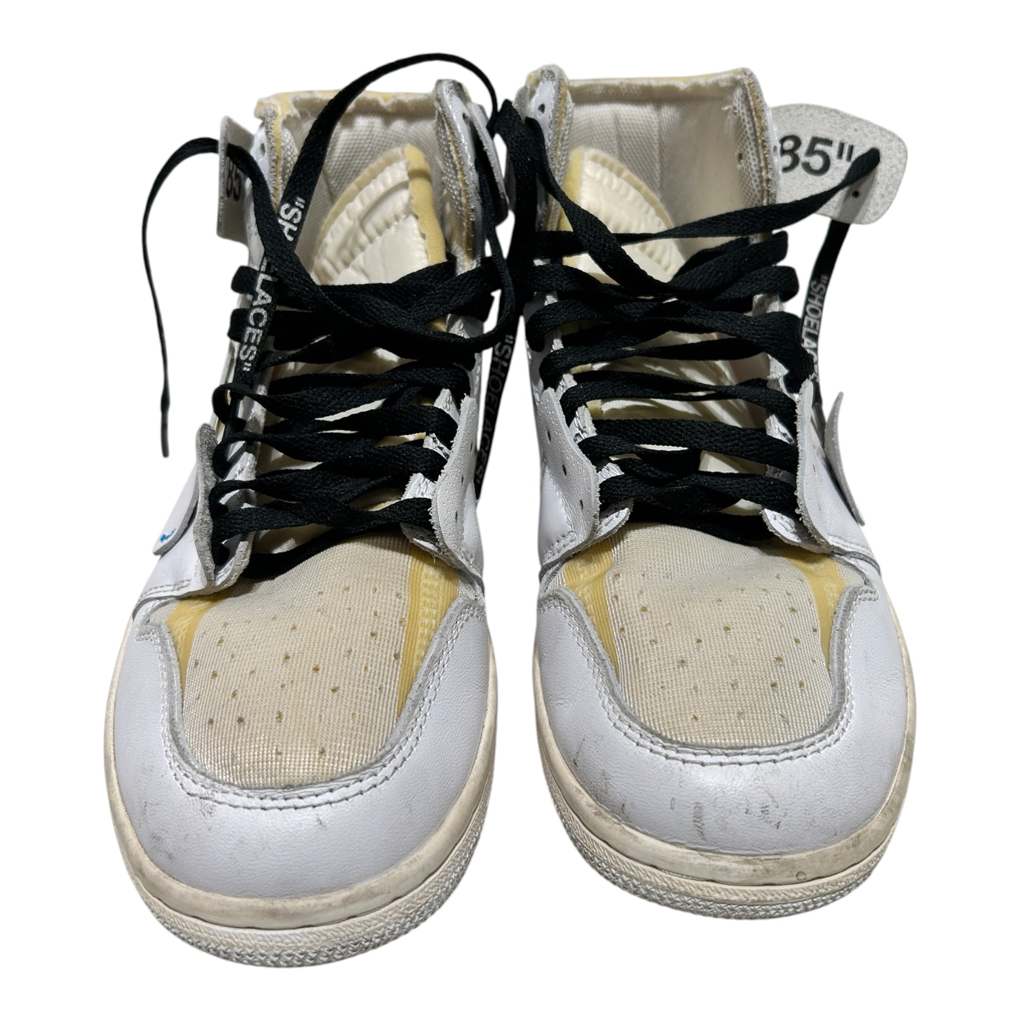 NIKE/OFF-WHITE/Hi-Sneakers/US 9/Leather/WHT/AIR JORDAN 1 view 5