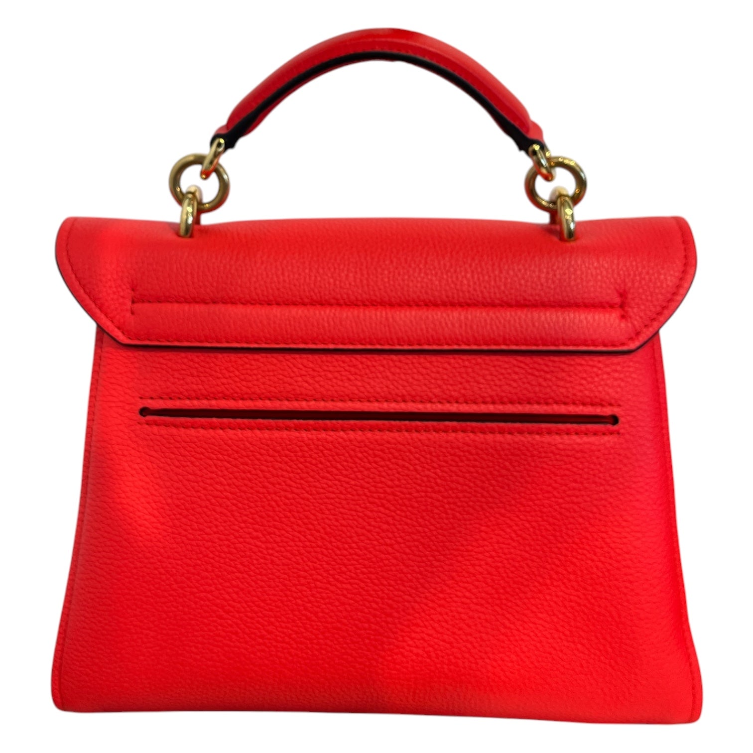 Salvatore Ferragamo/Hand Bag/Leather/RED/top handle bag gold hardware view 2